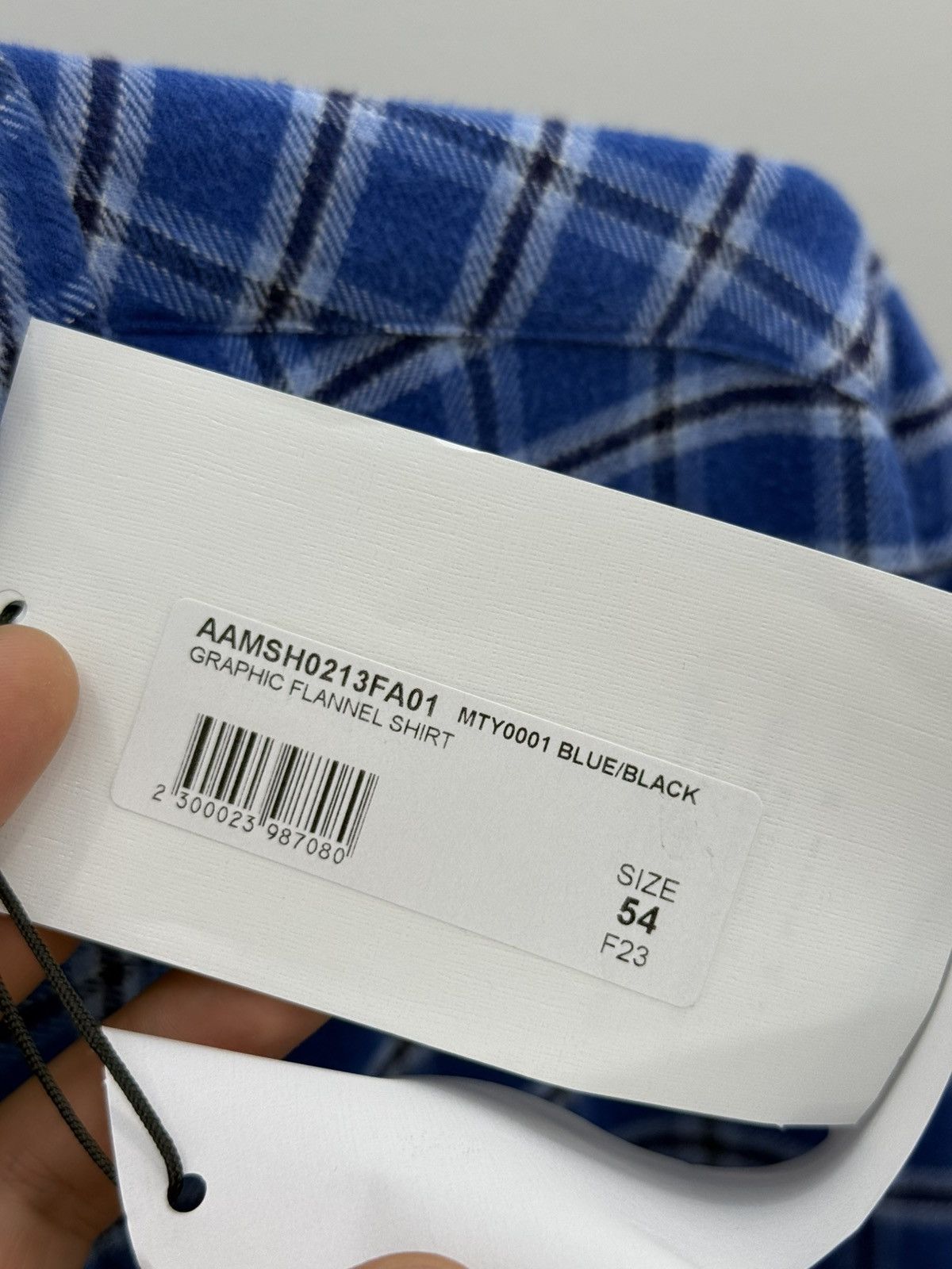 1017 ALYX 9SM 1017 ALYX 9SM Logo Lettering Flannel Shirt Size US L / EU 52-54 / 3 - 6 Thumbnail