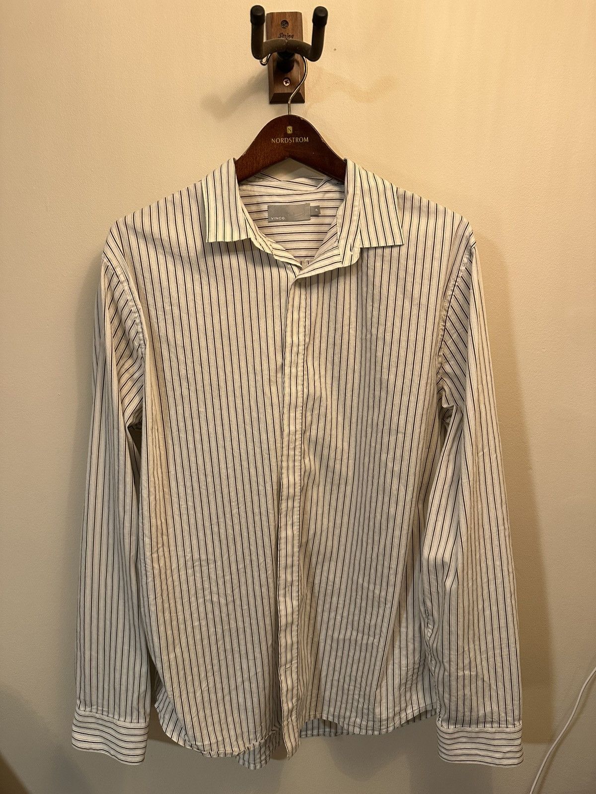 Vince Striped Vince Button Down Size US XL / EU 56 / 4 - 2 Thumbnail