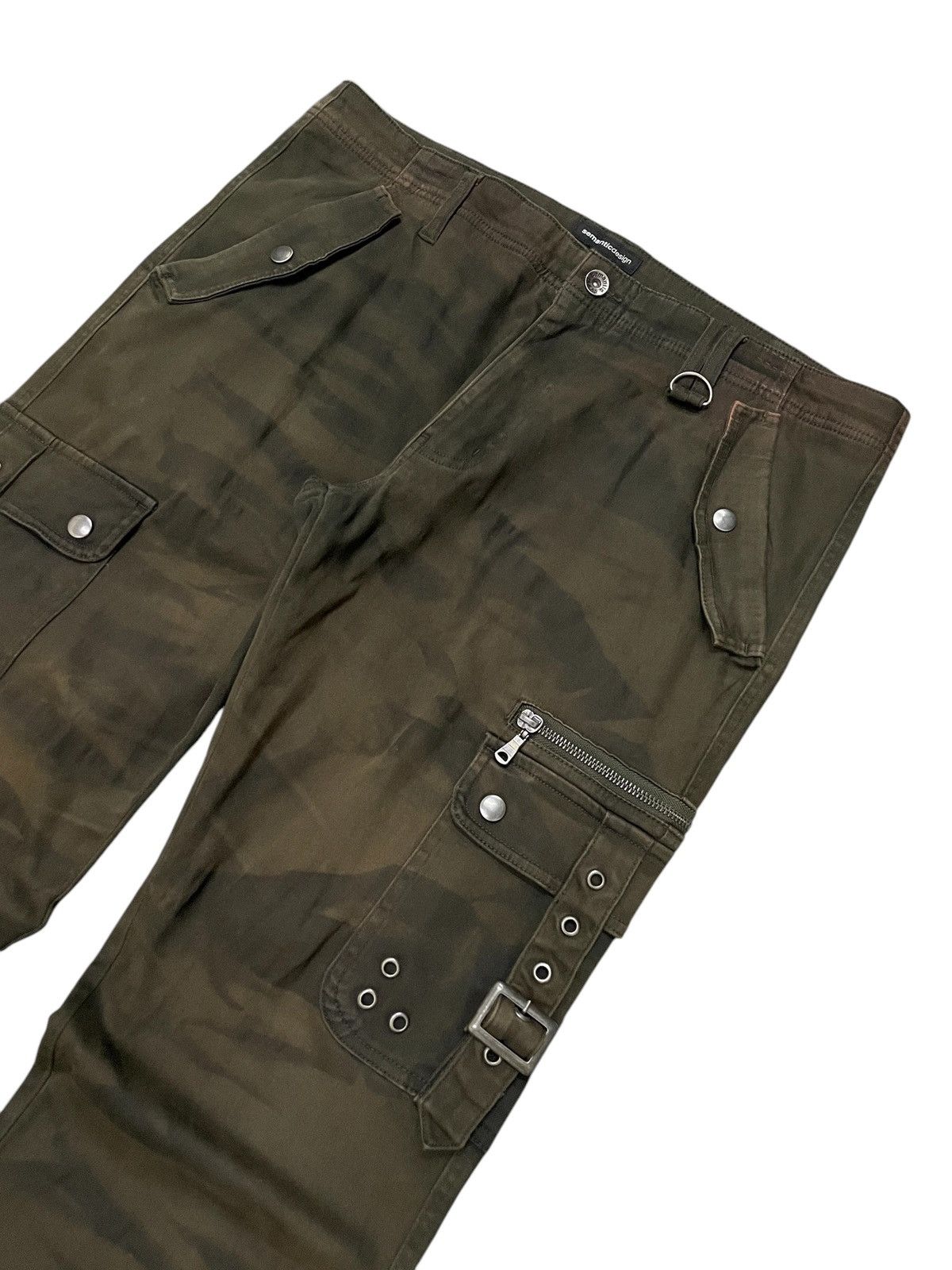 Japanese Brand × Tornado Mart × semanticdesign Semantic Design Japan Bondage Camo Cargo Pants Size US 34 / EU 50 - 3 Thumbnail