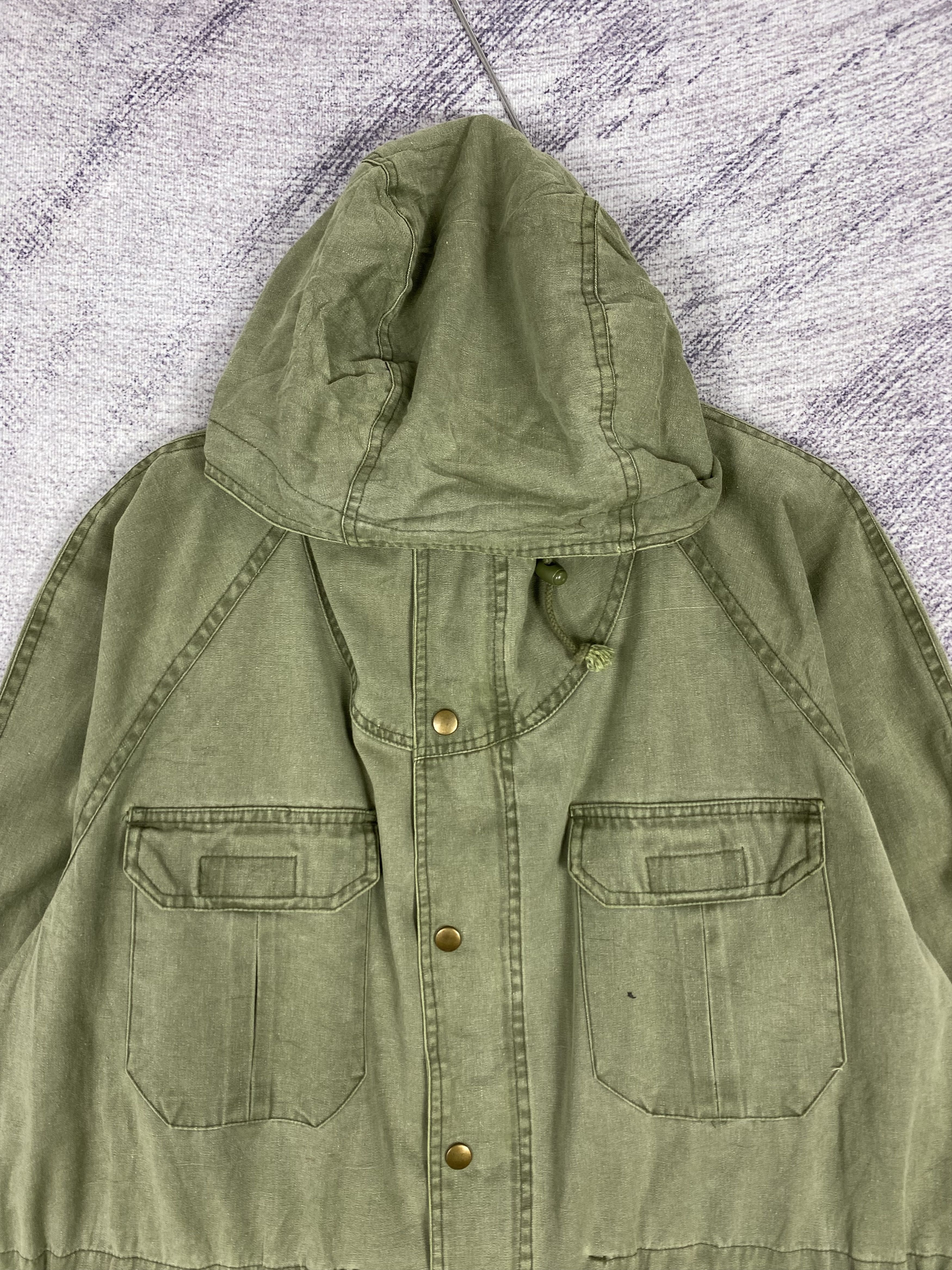 Japanese Brand Vintage Japanese Brand Multi Pocket Hoodie Canvas Jacket Size US M / EU 48-50 / 2 - 2 Thumbnail