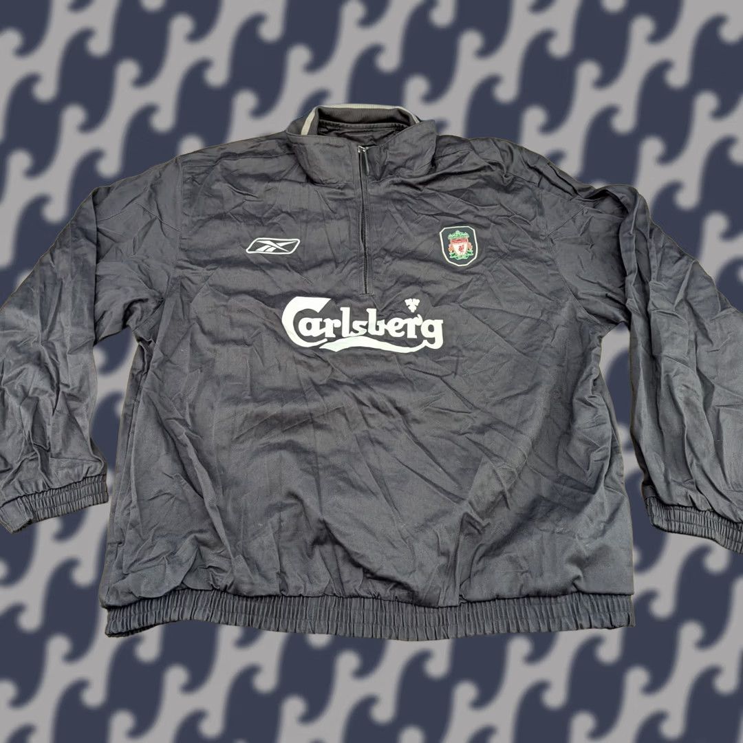 Reebok VINTAGE Reebok Football Training Top XL Gray 1/4 Zip Size US XL / EU 56 / 4 - 1 Thumbnail