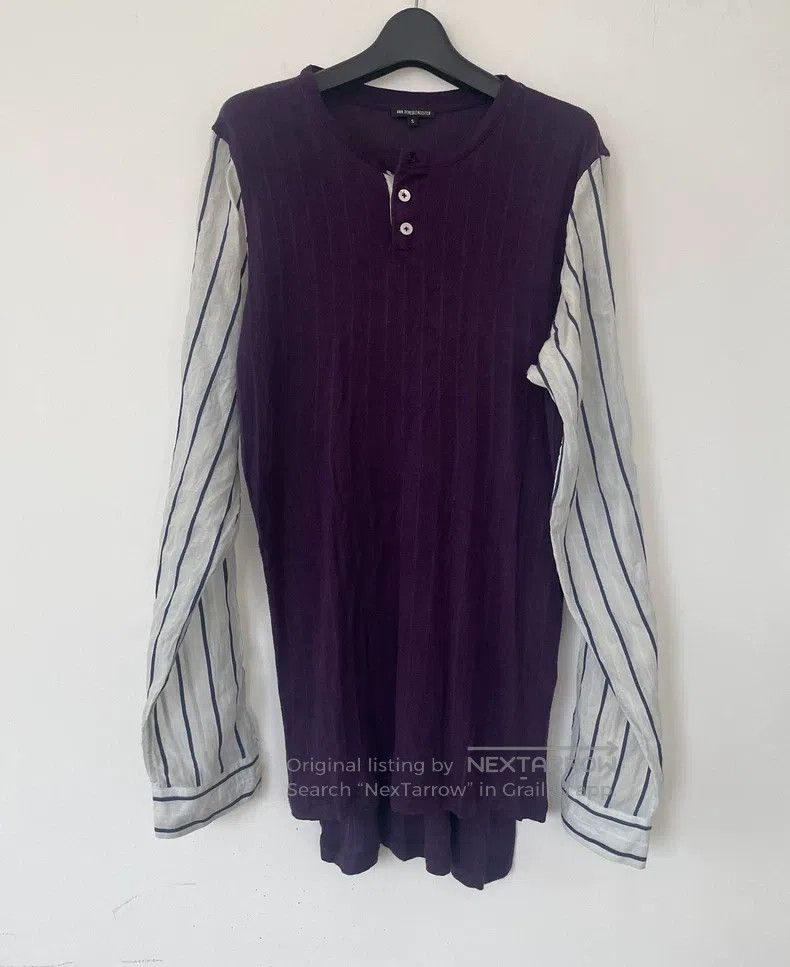 Ann Demeulemeester Ann Demeulemeester Size S Men's Stitched Henry Shirt Long Size US XS / EU 42 / 0 - 1 Thumbnail