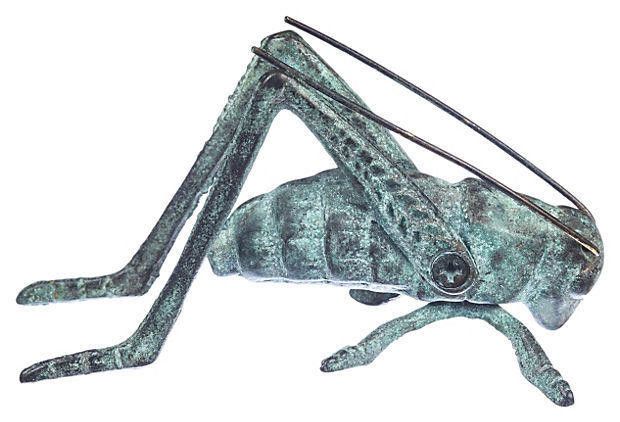 Designer Oxidized Grasshopper Paperweight Size ONE SIZE - 2 Thumbnail
