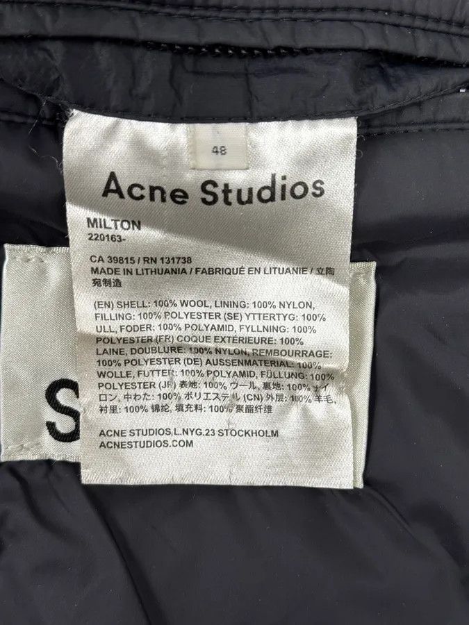 Acne Studios Acne Studios Black Spy Hooded Wool Trench Coat Size US M / EU 48-50 / 2 - 13 Thumbnail