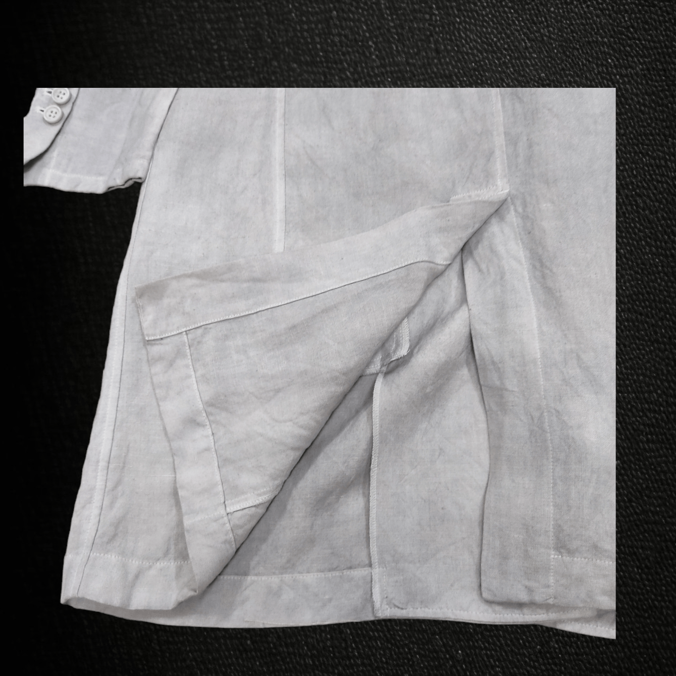 Mostly Heard Rarely Seen × Yohji Yamamoto NOCTURNE #22 C SHARP MINOR Light Trench Coat Jacket Size S / US 4 / IT 40 - 19 Thumbnail