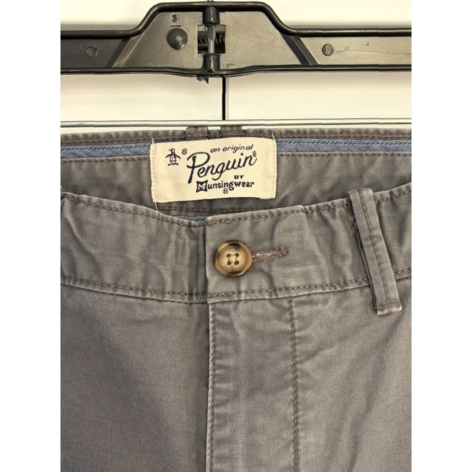 Original Penguin Original Penguin Mens Slim Fit Chino Pants 30x32 Gray Casual Pants Mens Slim Fit Chino Gray 30x32 Size US 30 / EU 46 - 4 Thumbnail