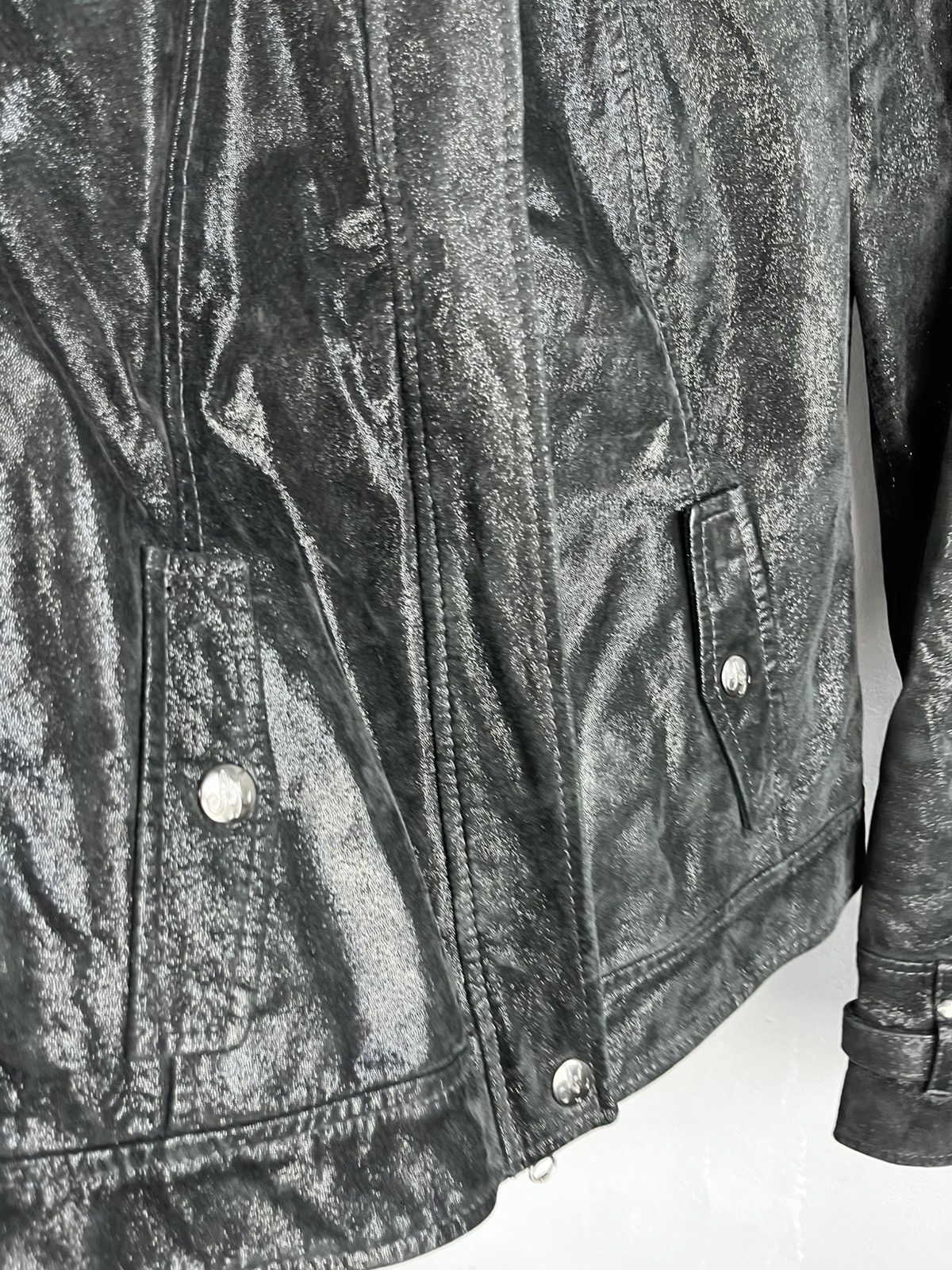 Armani Armani leather jacket biker size s Size S / US 4 / IT 40 - 7 Thumbnail