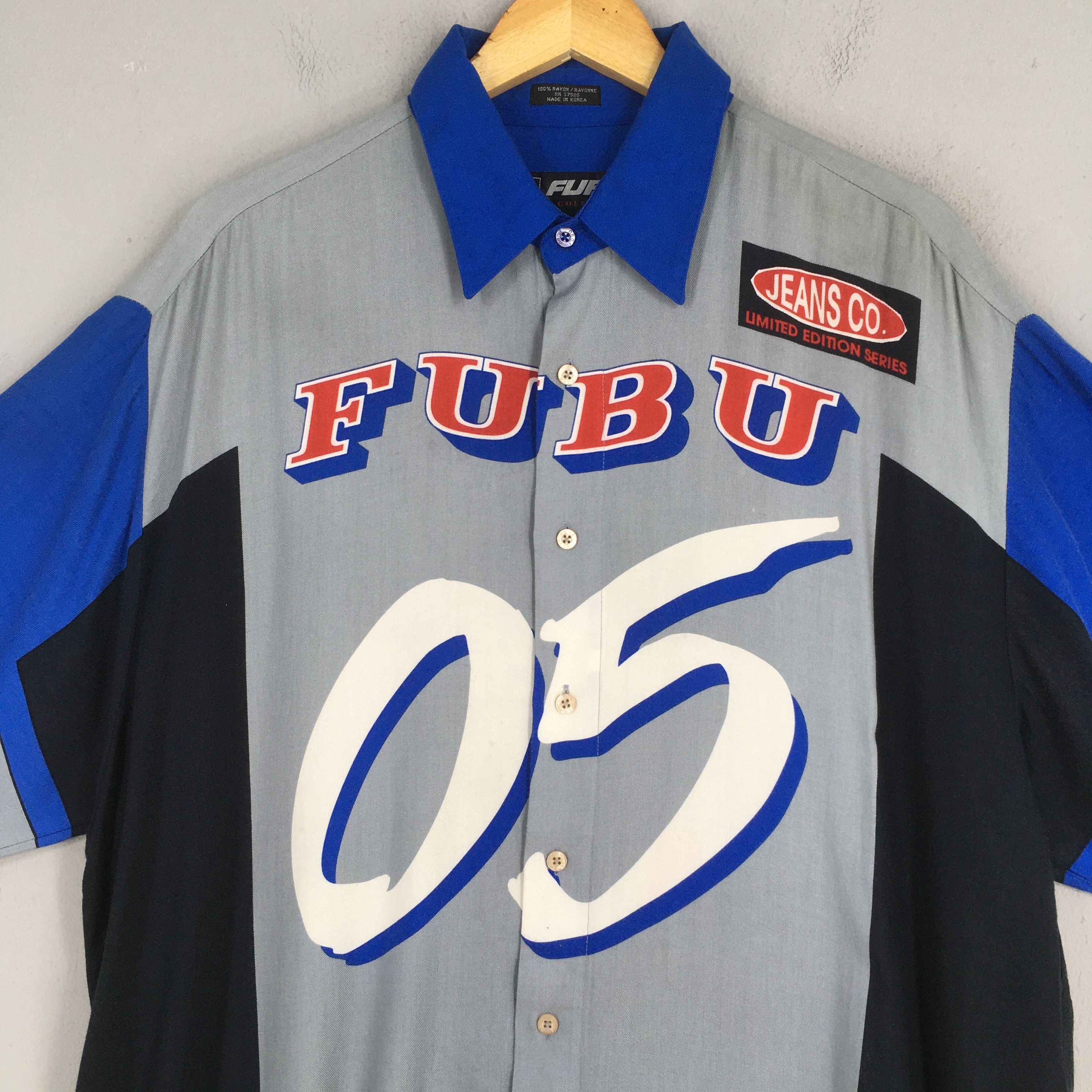 Fubu Vintage 90s FUBU Jeans Co. Limited Edition Racing XLarge Size US XL / EU 56 / 4 - 2 Thumbnail