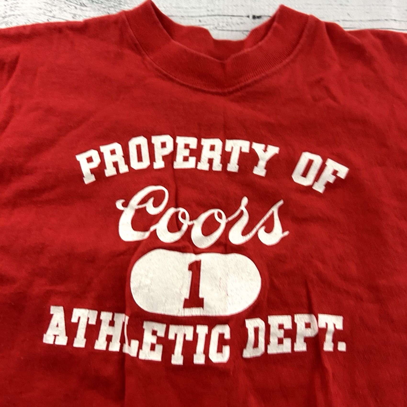 Doublet Vintage Russell Coors Beer T Shirt Men XL Red Short Sleeve Shirt Size US XL / EU 56 / 4 - 3 Thumbnail