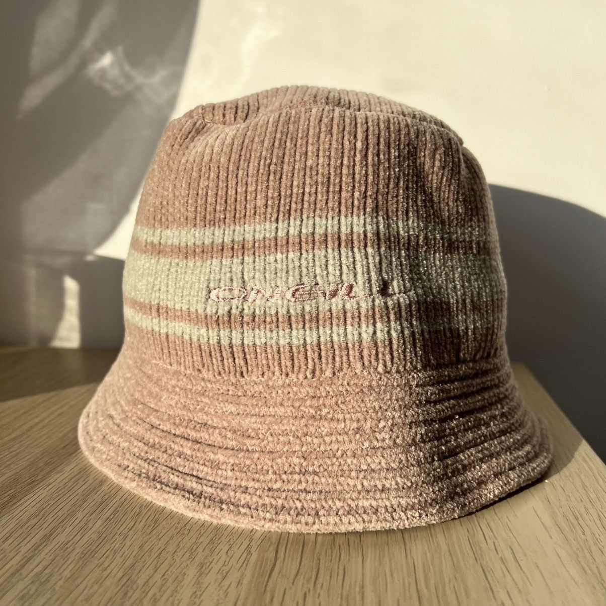 Japanese Brand × O'Neill × Vintage Rare O’Neill Acrylic Knitted Pink Bucket Hat Quicksilver 90s Size ONE SIZE - 7 Thumbnail