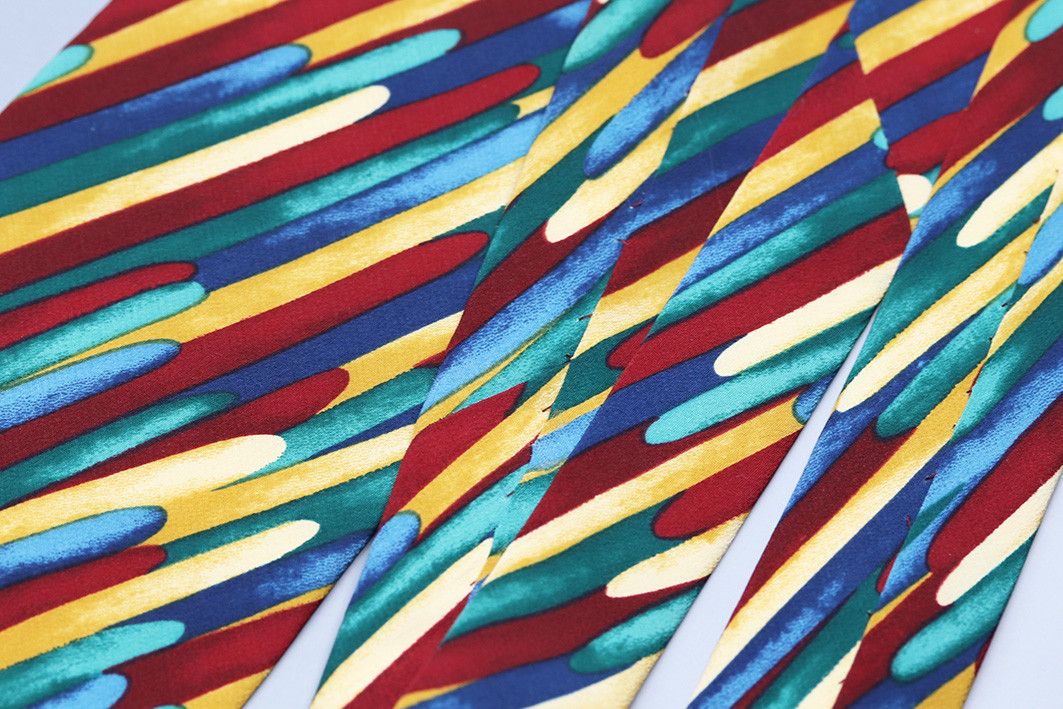 Other Tino Cosma Vintage Silk Tie – Bold Brushstroke Pattern Size ONE SIZE - 9 Thumbnail