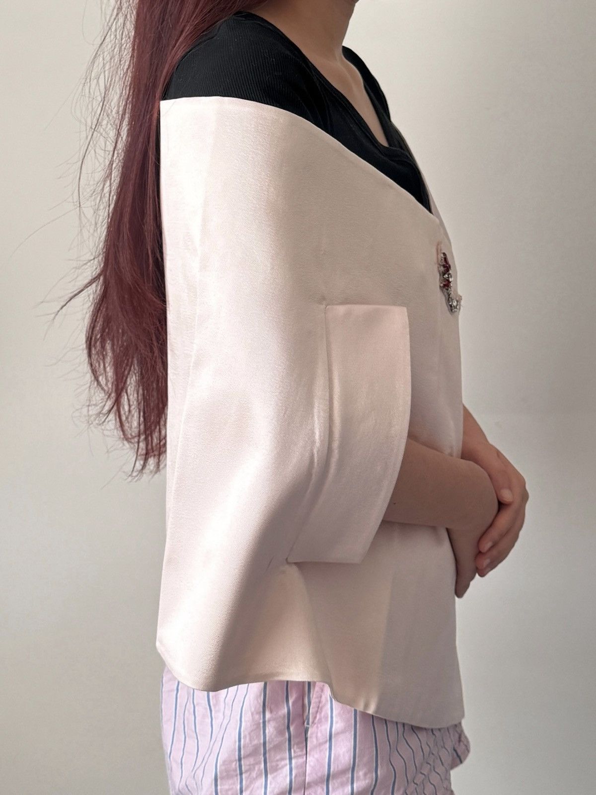 Prada runway cape