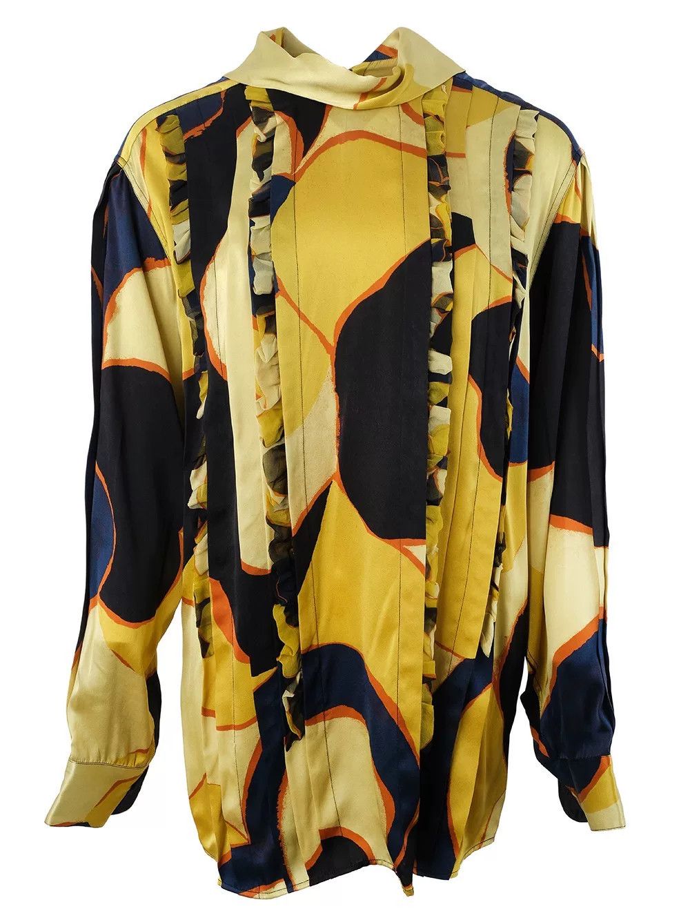 Dries Van Noten Dries Van Noten Printed Silk Blouse Size S / US 4 / IT 40 - 1 Thumbnail