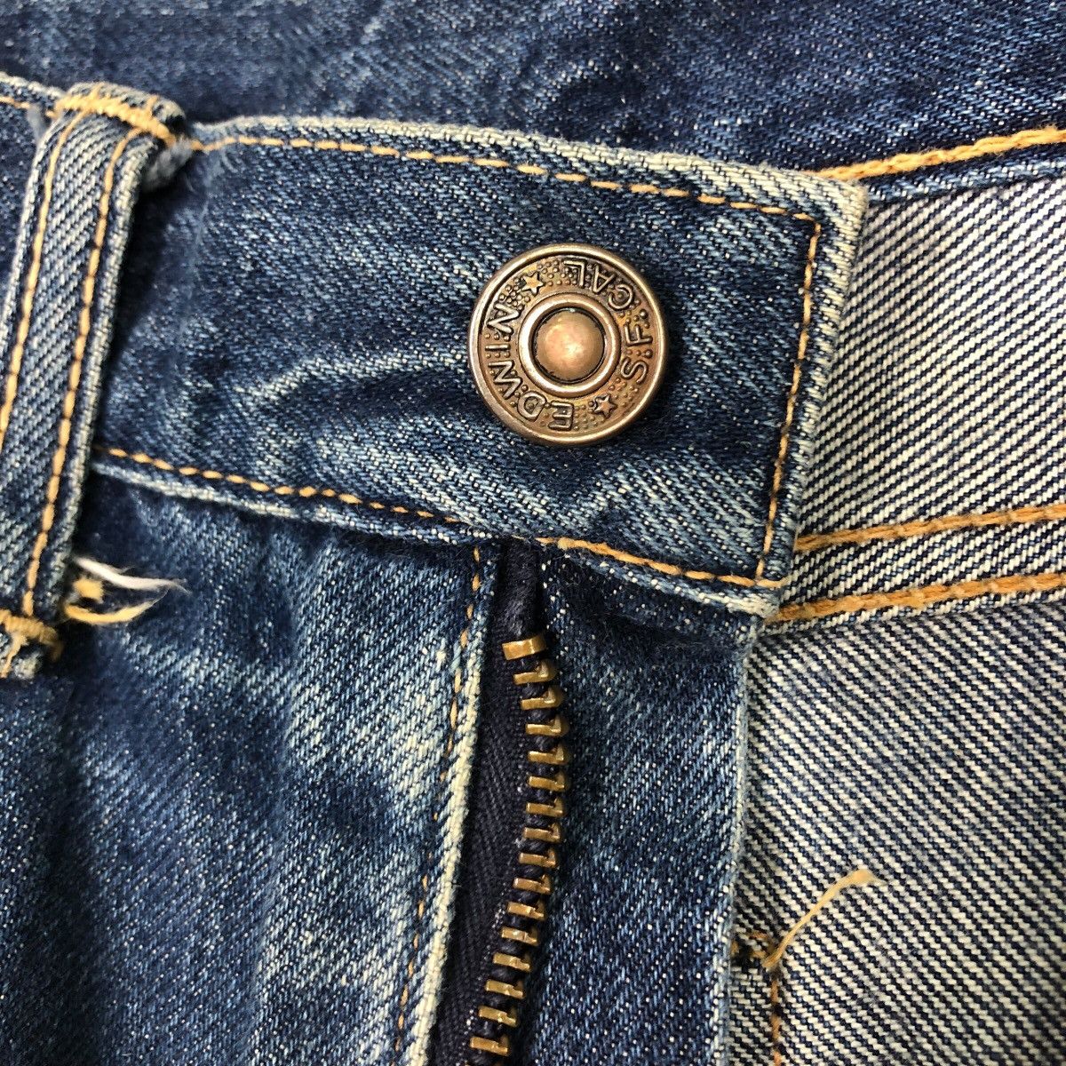 Japanese Brand Vintage Joker Co. Ltd. Panelled Flare Denim Issey Miyake Size 28" / US 6 / IT 42 - 19 Thumbnail
