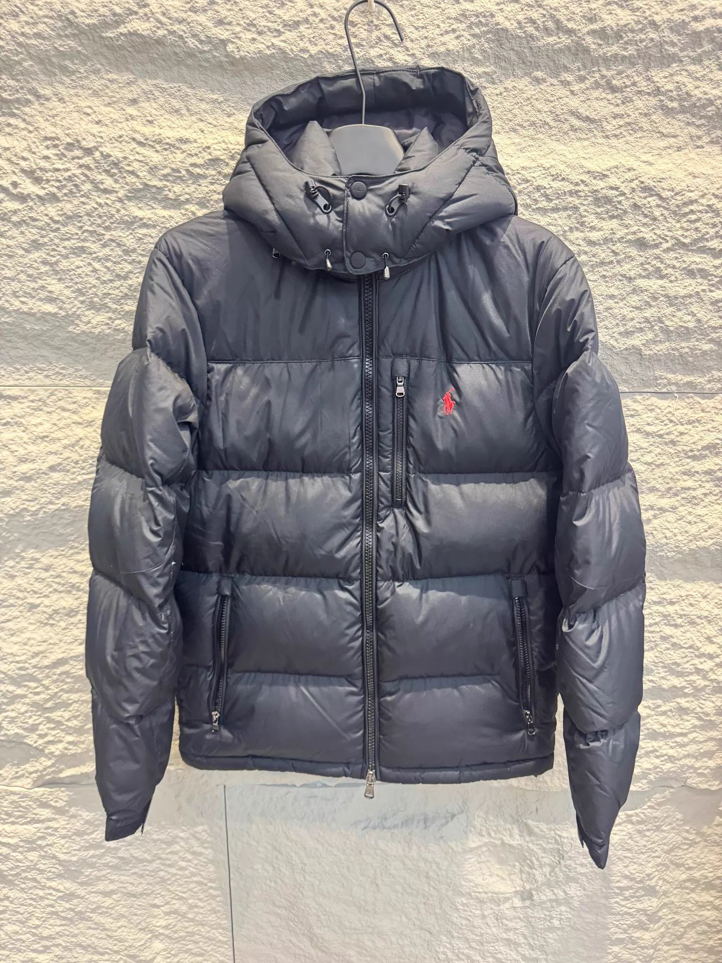 Polo Ralph Lauren Polo Ralph Lauren Navy Hooded Down Jacket Red Pony S Size US S / EU 44-46 / 1 - 1 Thumbnail