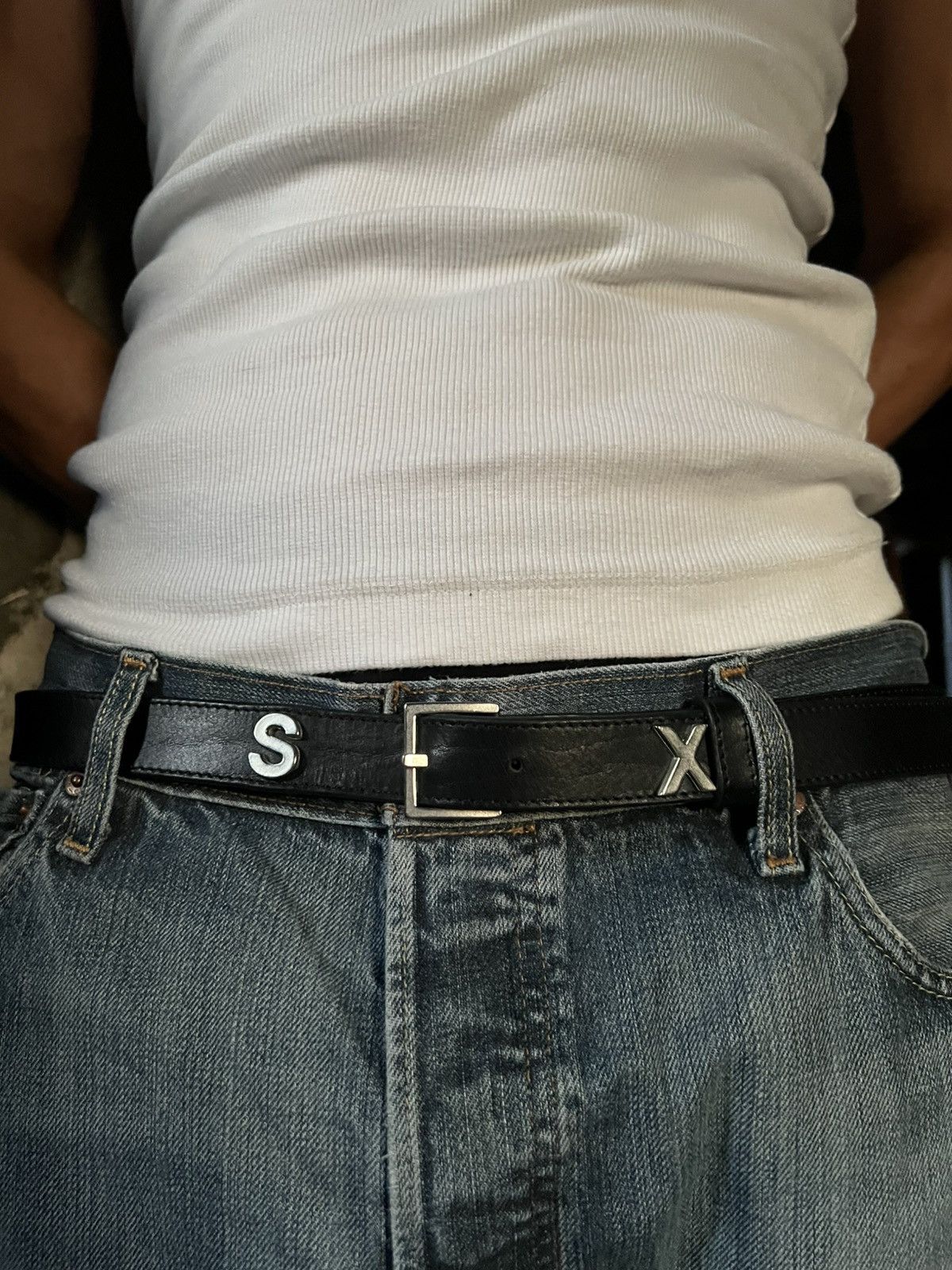 小物 Martine Rose SEX LETTER BELT Martine Rose Sex Letter Belt Martine Rose