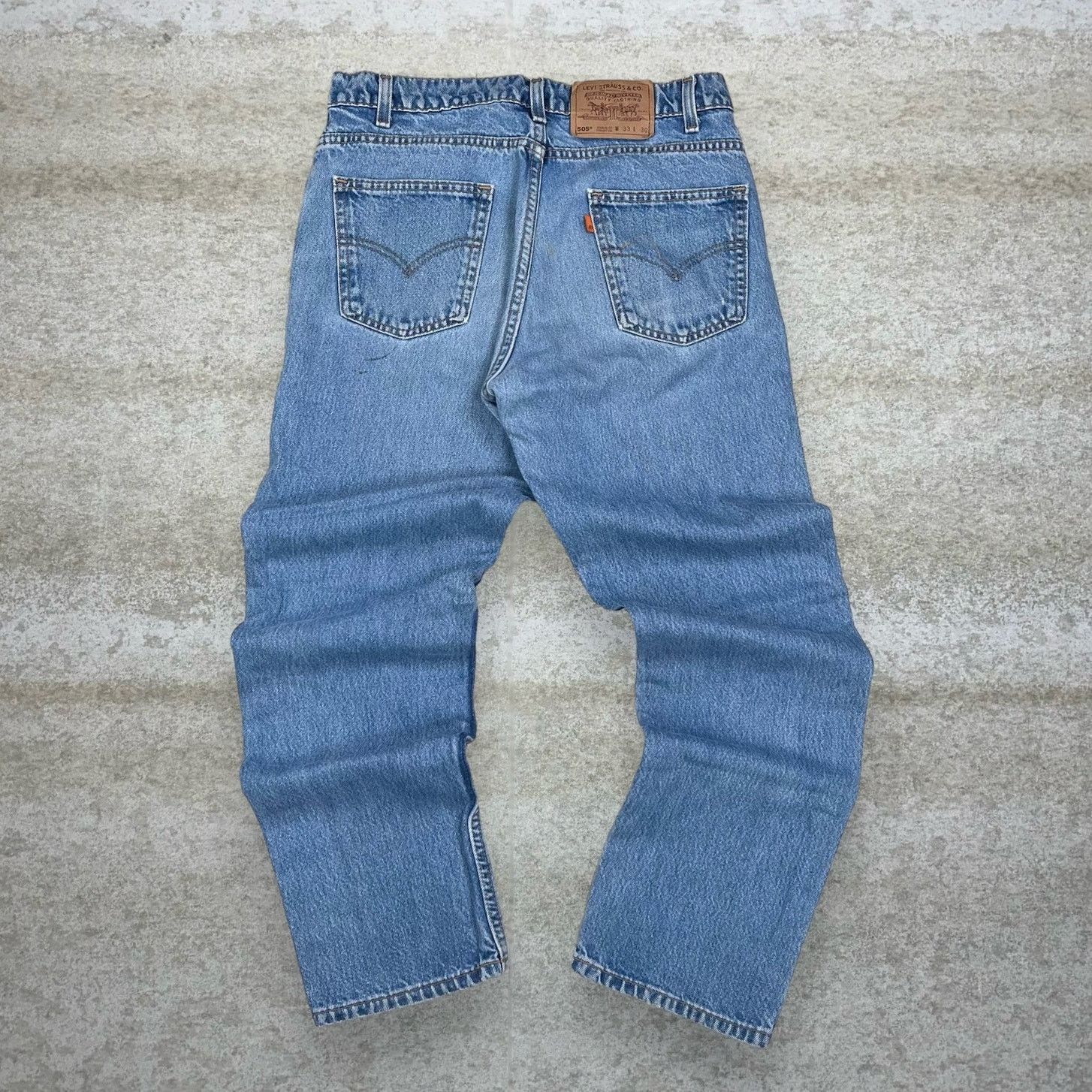 Levi's Vintage 90s Levis Jeans 505 33x30 Straight Fit Medium Wash Size US 33 - 1 Thumbnail