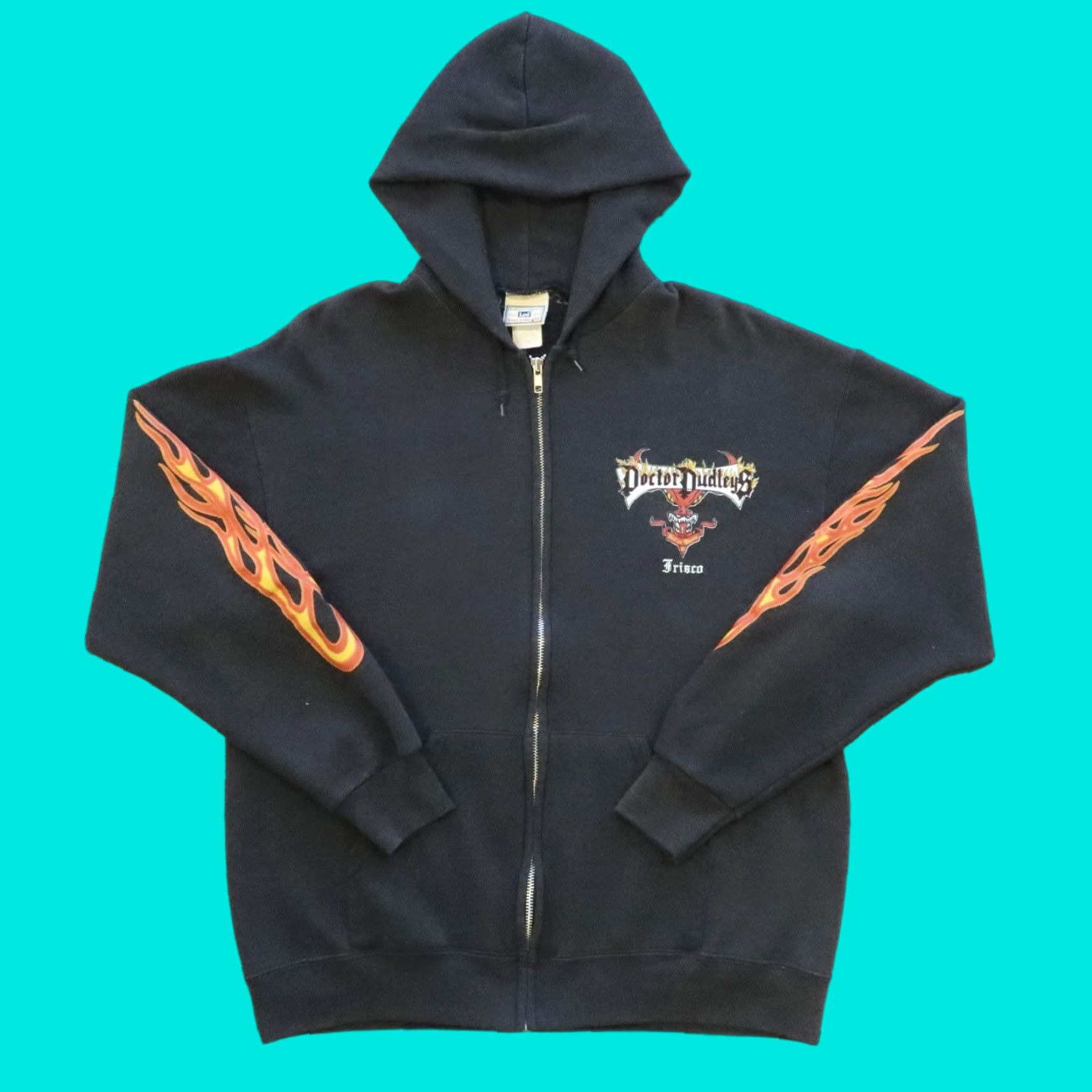 Lee Vintage Lee Frisco Hell On Wheels Hoodie Sweatshirt Black Mens M Foldable Zip Hoodie Size US M / EU 48-50 / 2 - 1 Thumbnail