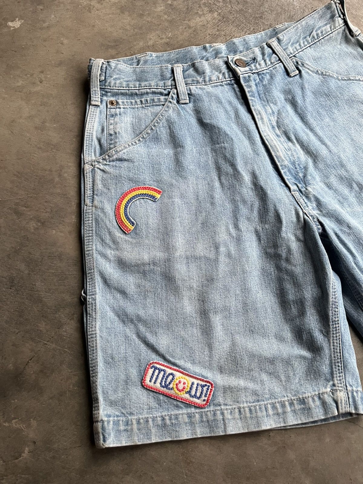 Hysteric Glamour HYSTERIC GLAMOUR CARPENTER EMBROIDERED PATCHES SHORT PANTS Size US 29 - 7 Thumbnail