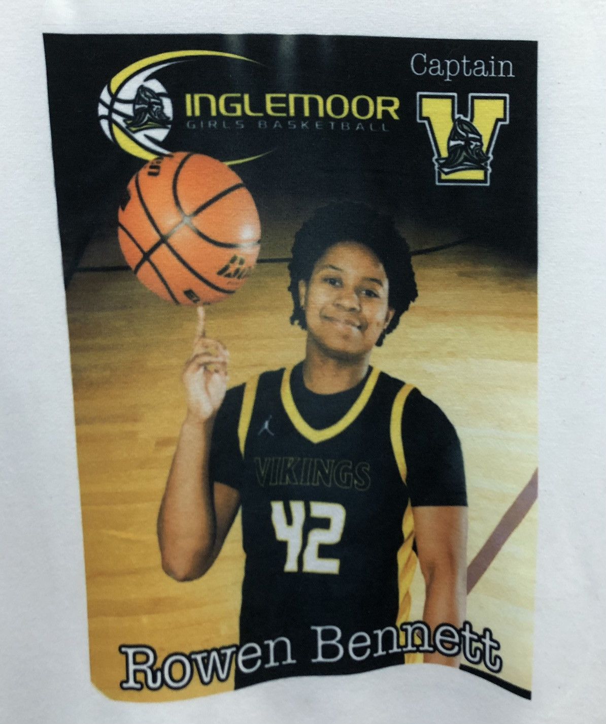 Vintage Inglemoor Girls Basketball Vikings Rowen Bennett Shirt Size US L / EU 52-54 / 3 - 3 Thumbnail