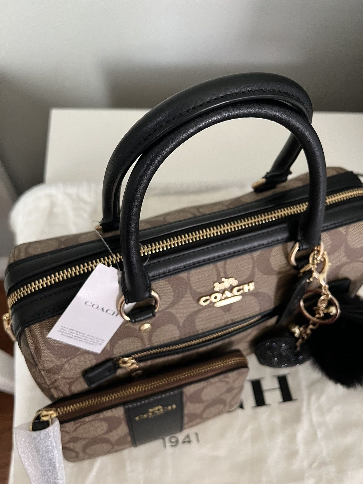 Coach Coach Rowan Satchel And Matching Wristlet Set Size ONE SIZE - 2 Thumbnail