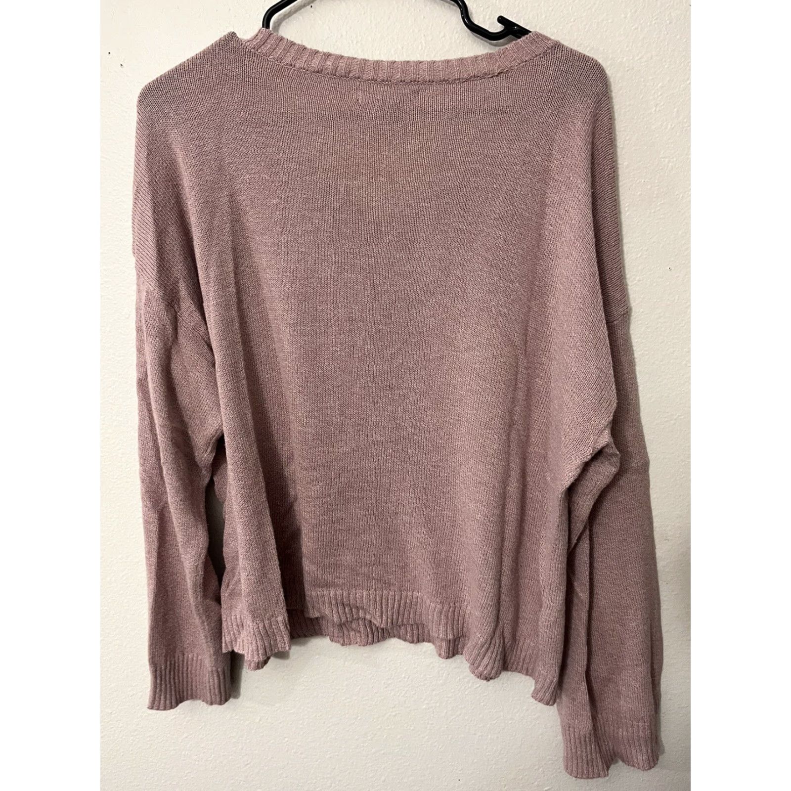 American Eagle Outfitters VINTAGE American Eagle Pullover Sweater Women Large Pink Long Sleeve Knitted Cozy Casual All Seasons Size L / US 10 / IT 46 - 3 Thumbnail