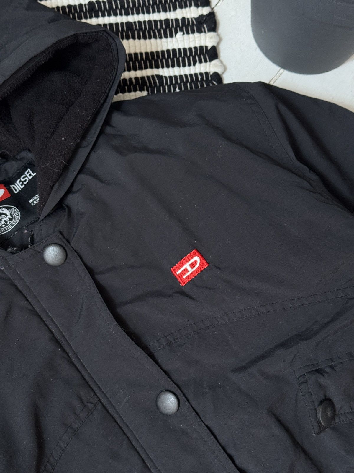 Diesel VINTAGE DIESEL BOOTLEG 2000s DOWN PUFFER BOMBER Size XL / US 12-14 / IT 48-50 - 3 Thumbnail