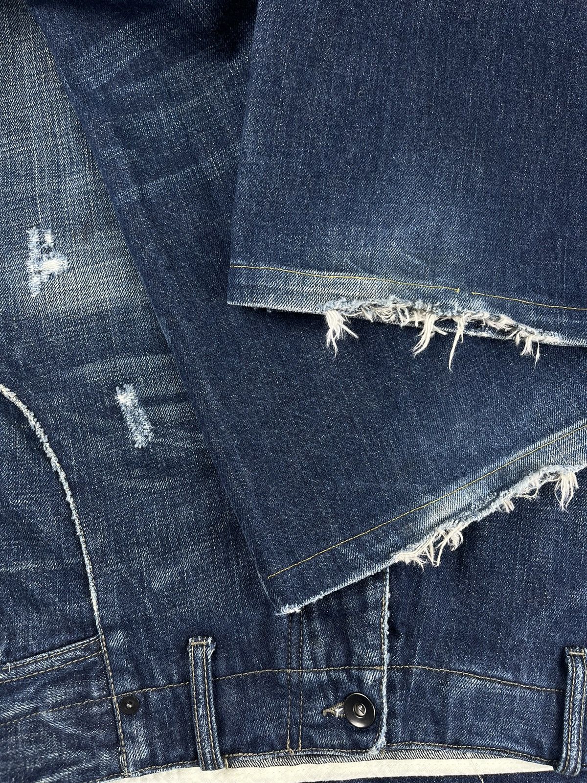 Rick Owens × Rick Owens Drkshdw FW06 Rick Owens Dustulator Wide Leg Distressed Denim Jeans Size US 30 / EU 46 - 5 Thumbnail