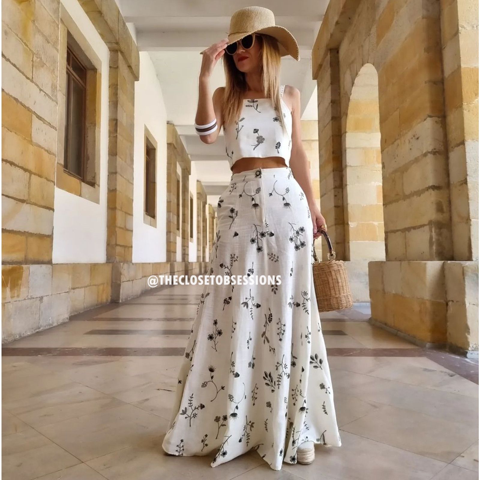Zara ZARA BLOGGER FAVE! Co-Ord Set Tied Crop Top + Maxi Skirt NWT Size L / US 10 / IT 46 - 7 Thumbnail