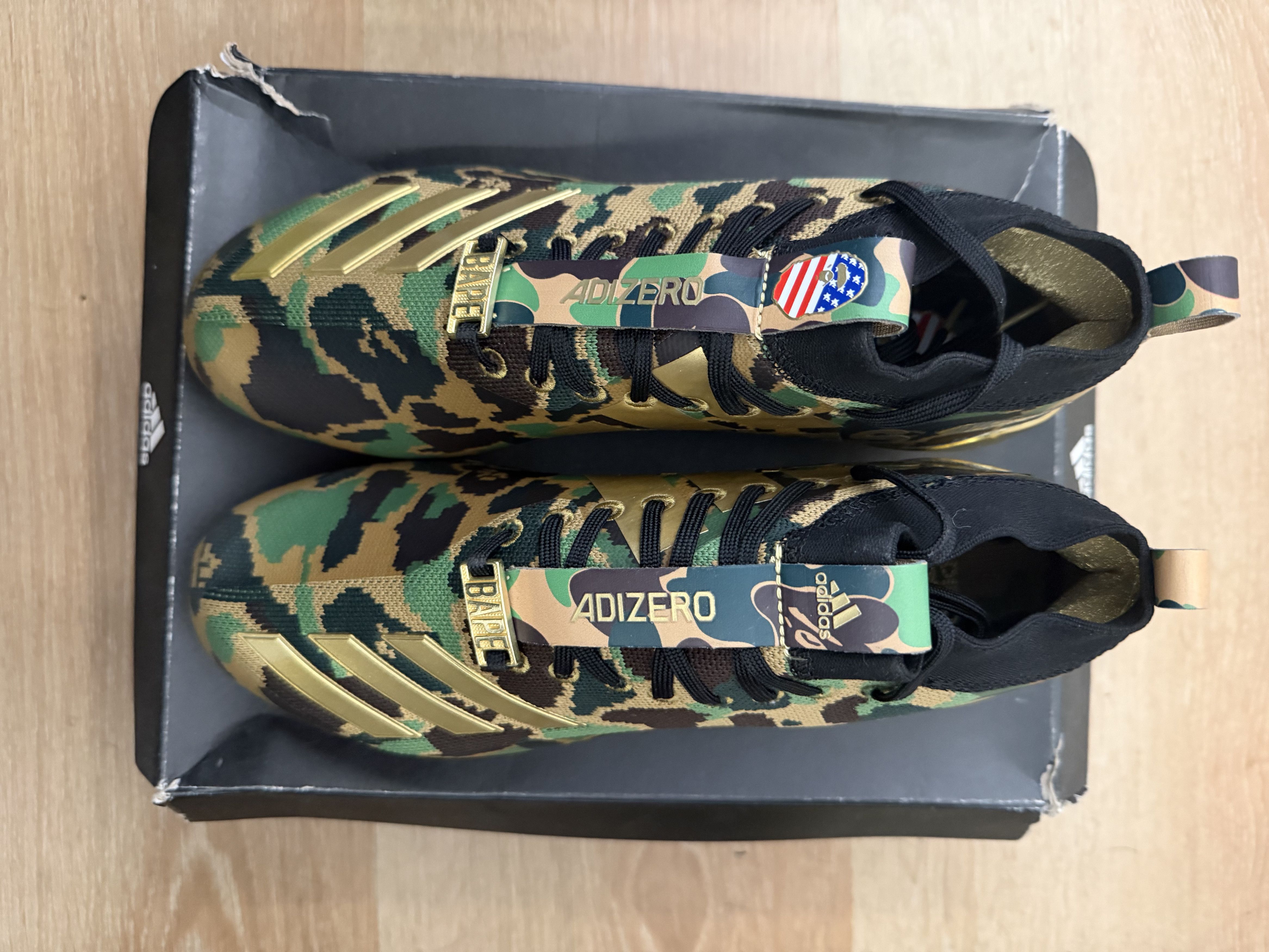 Bape BAPE Adidas Adizero Cleats 'Green Camo' Size US 10 / EU 43 - 7 Thumbnail