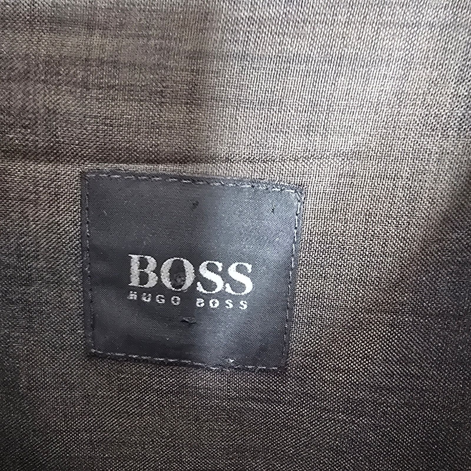 Hugo Boss Men's Boss Hugo Boss Brown Gray Button-up Shirt Size Large Size US L / EU 52-54 / 3 - 3 Thumbnail