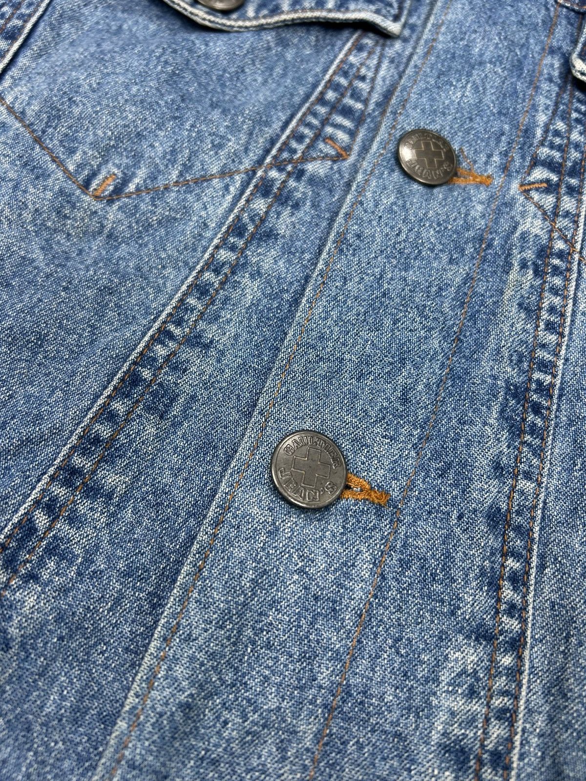 Jean Paul Gaultier Vintage Jean Paul Gaultier Fabric Switching Denim Jacket Size US M / EU 48-50 / 2 - 4 Thumbnail