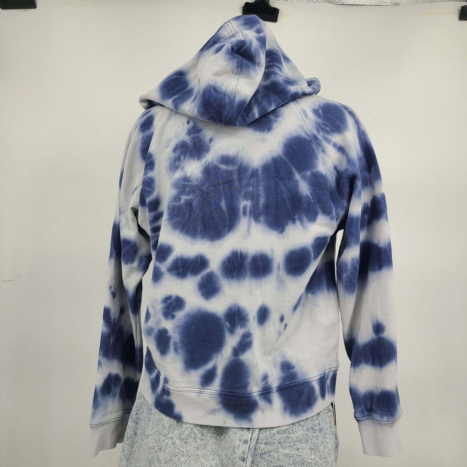 J.Crew Tie Dye Distressed Hooded Sweatshirt Cotton Hoddie M 2594 Size M / US 6-8 / IT 42-44 - 3 Thumbnail