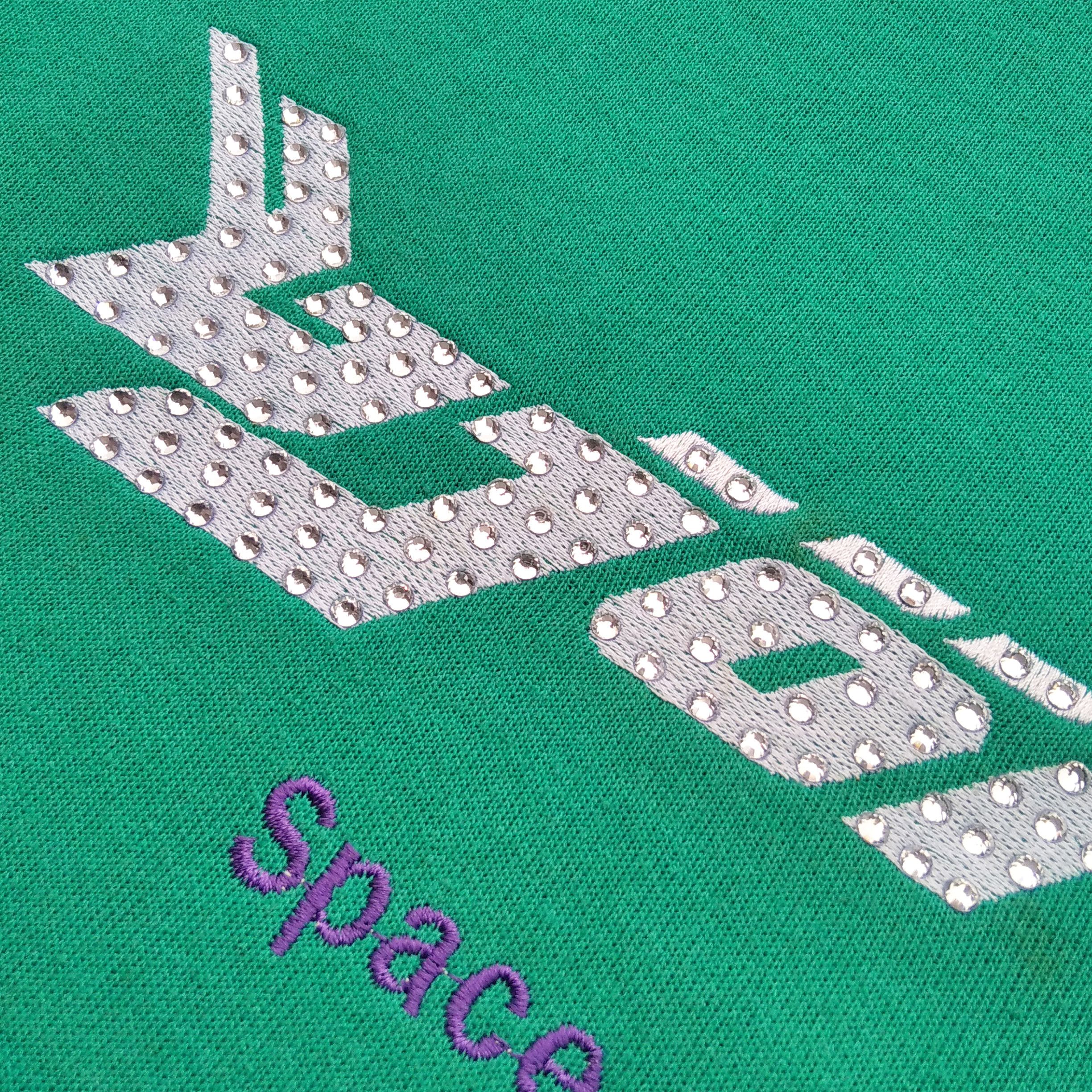 Band Tees Vintage 90's BJORK "Space Age" Custom Rhinestone Crewneck Size US M / EU 48-50 / 2 - 4 Thumbnail