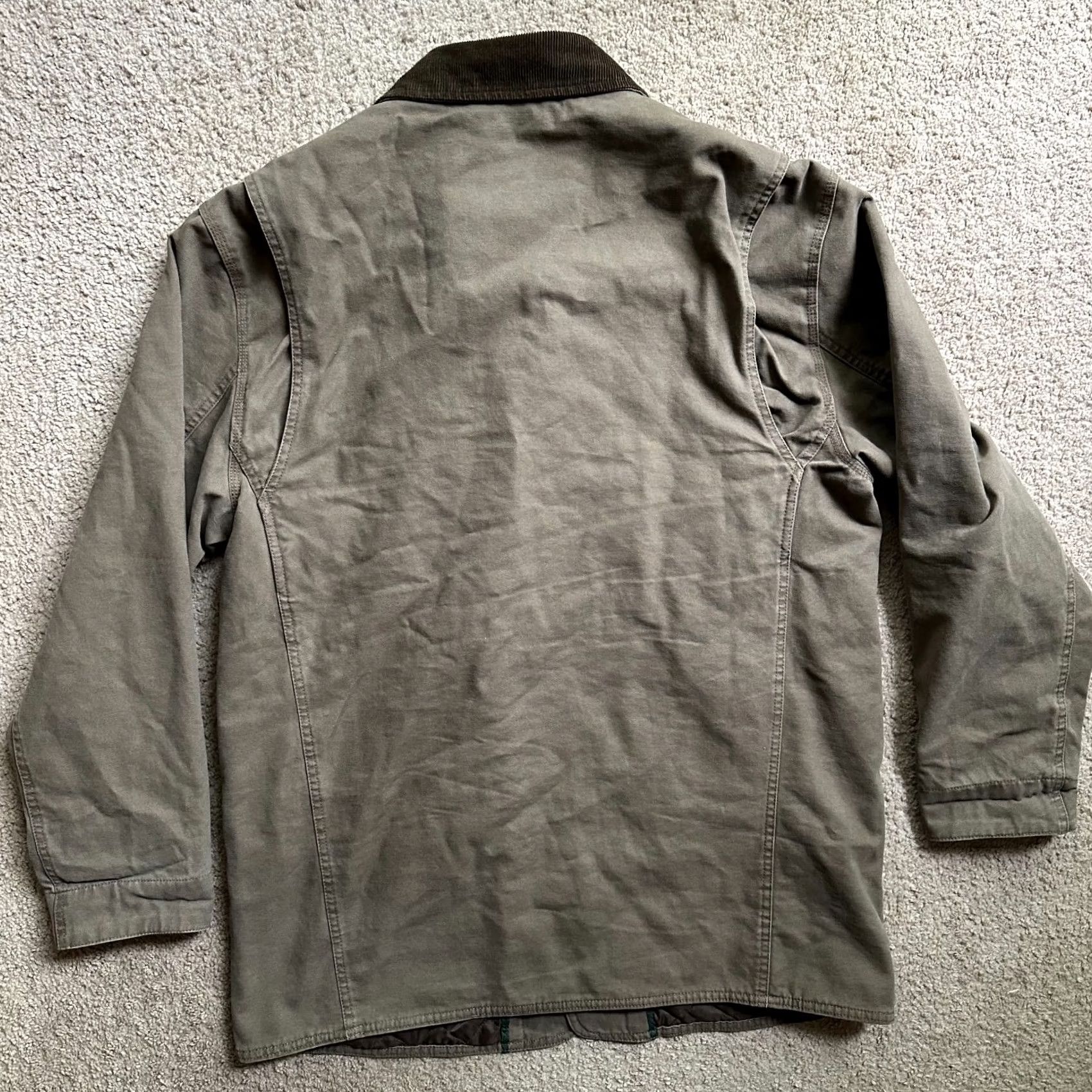 Orvis Orvis Jacket Button Close Corduroy Collar Barn Coat w/ Patch Brown Mens Large Chore Coat/Overcoat Size US L / EU 52-54 / 3 - 2 Thumbnail