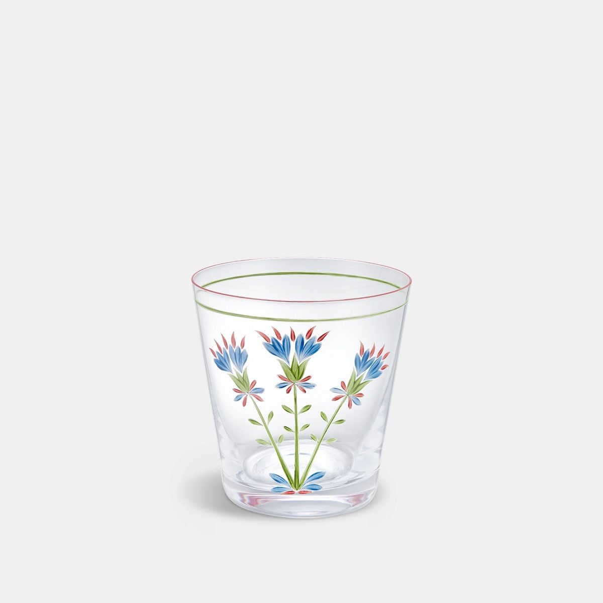 Dior o1bcso1str0226 Size:OS/Hand-Paint Water Glass in Green/Blue Size ONE SIZE - 1 Thumbnail