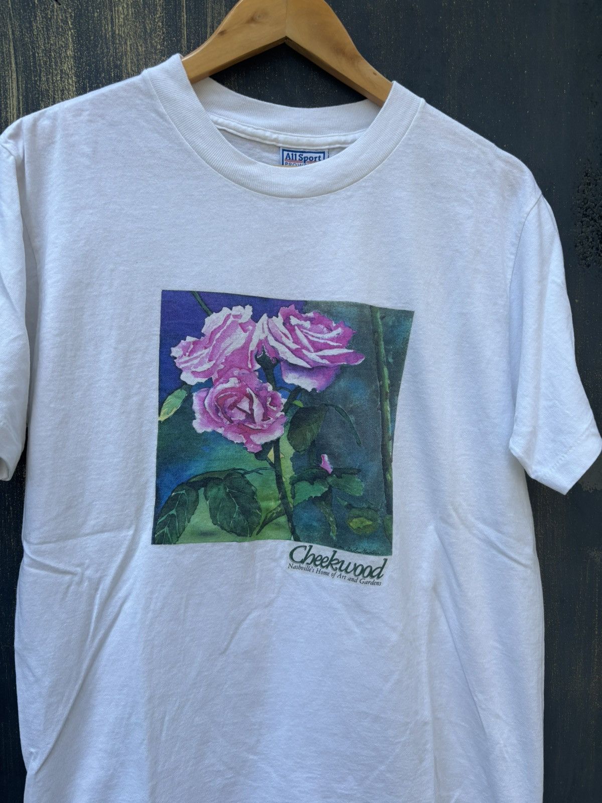Vintage RARE! Vintage 90’s Art Flower Tee Size US M / EU 48-50 / 2 - 1 Thumbnail