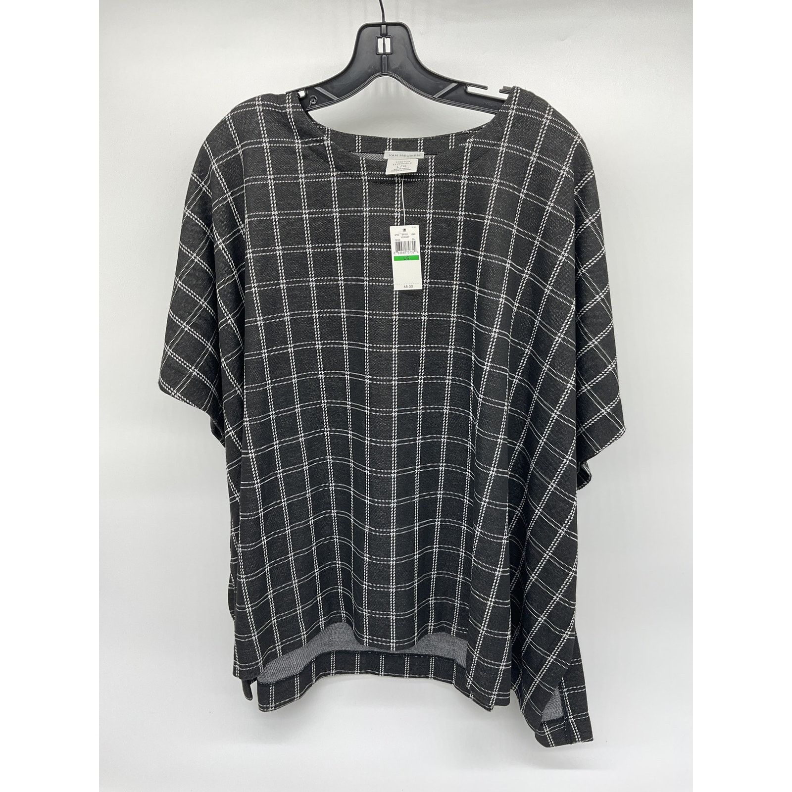 Van Heusen Van Heusen women’s short sleeve black & white - Size L Size L / US 10 / IT 46 - 1 Thumbnail