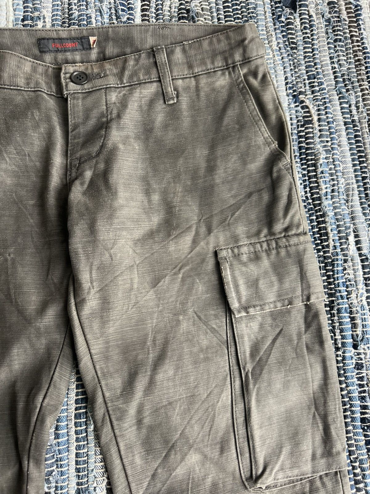 Full Count & Co. × Moleskine × Vintage Vintage Full Count 🇯🇵 Moleskin Cargo Military Trousers Pants Size US 28 / EU 44 - 1 Thumbnail