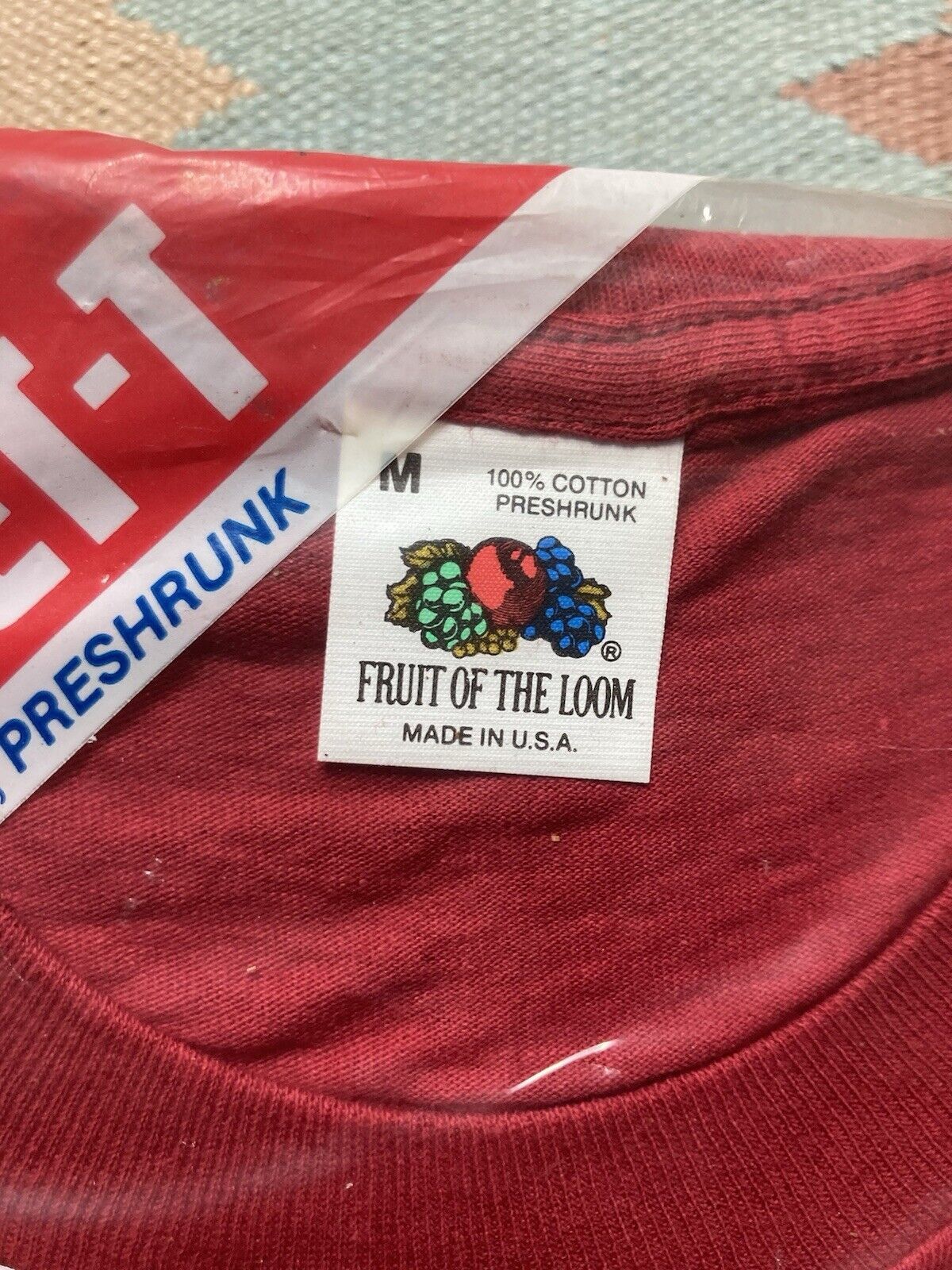 Fruit Of The Loom × Vintage Vtg 80s pocket t shirt fruit of the loom DEADSTOCK blank M Size US M / EU 48-50 / 2 - 3 Thumbnail
