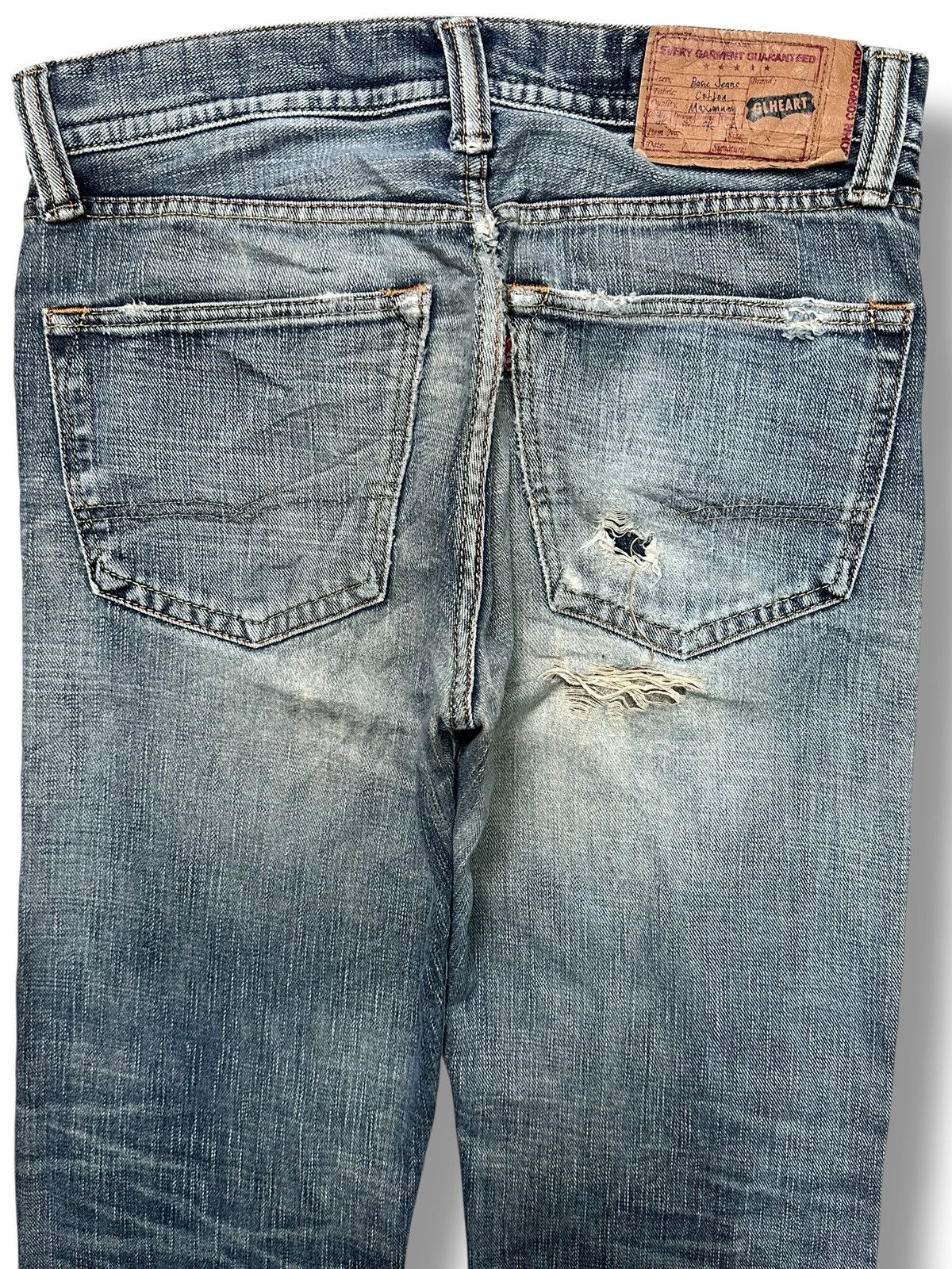Japanese Brand GILHEART Distressed Japan Denim Straight Jeans With Faded Size US 33 - 4 Thumbnail