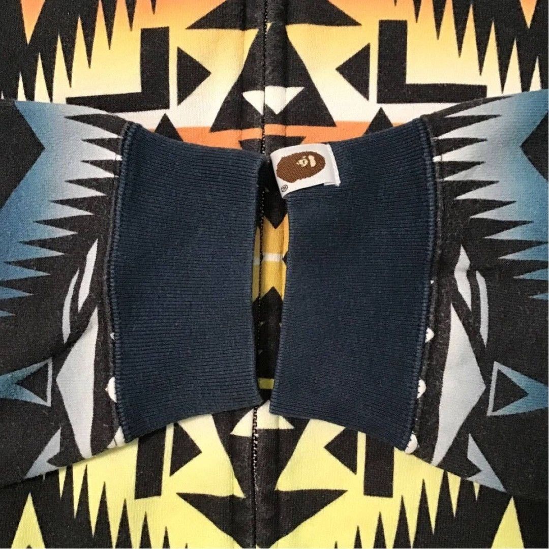 Bape BAPE Native Pattern Full Zip Hoodie a bathing ape NIGO Size US L / EU 52-54 / 3 - 3 Thumbnail