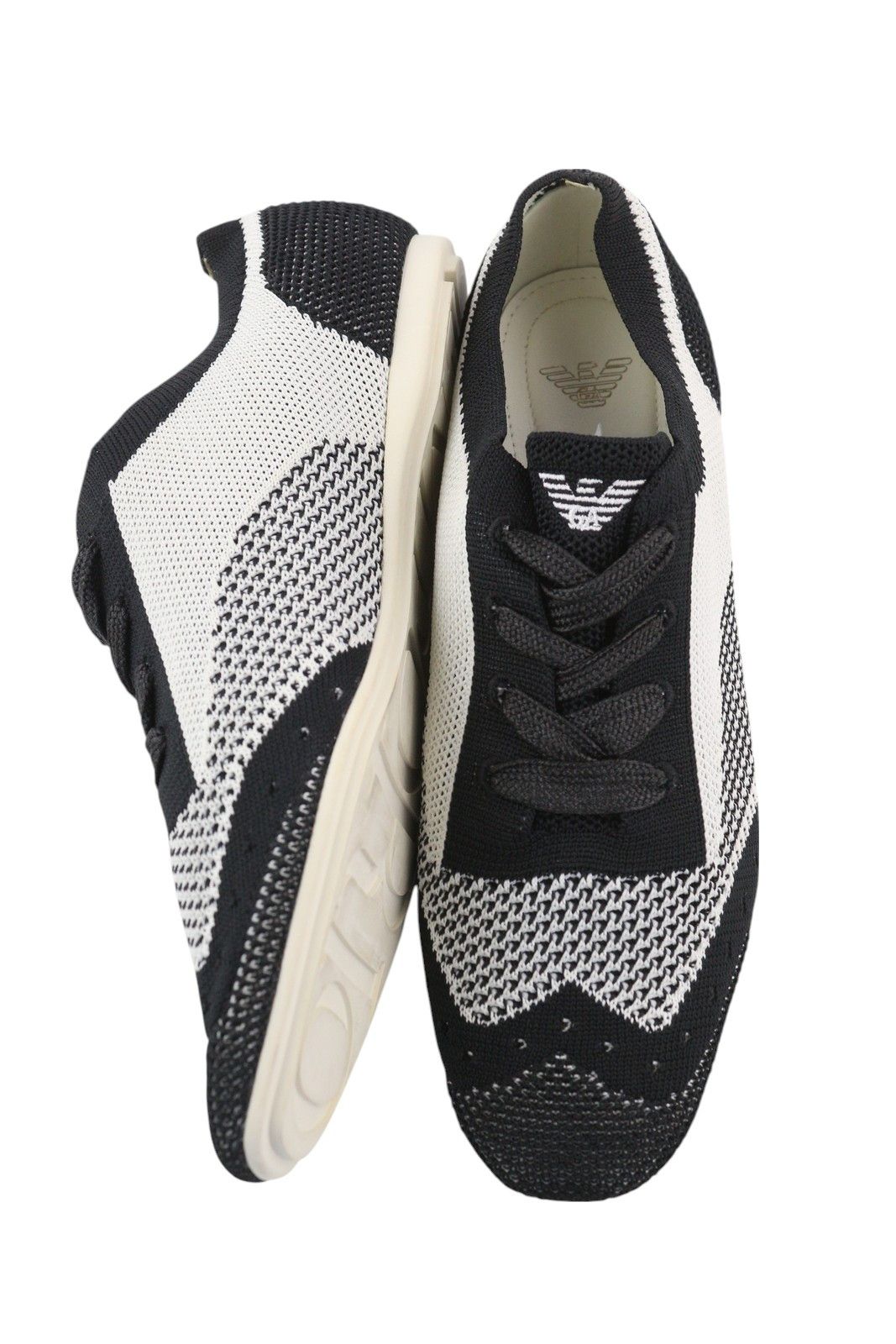Emporio Armani EU37 Low Top Lace Up Knitted Sneakers 84778 Size US 6 / IT 36 - 5 Thumbnail
