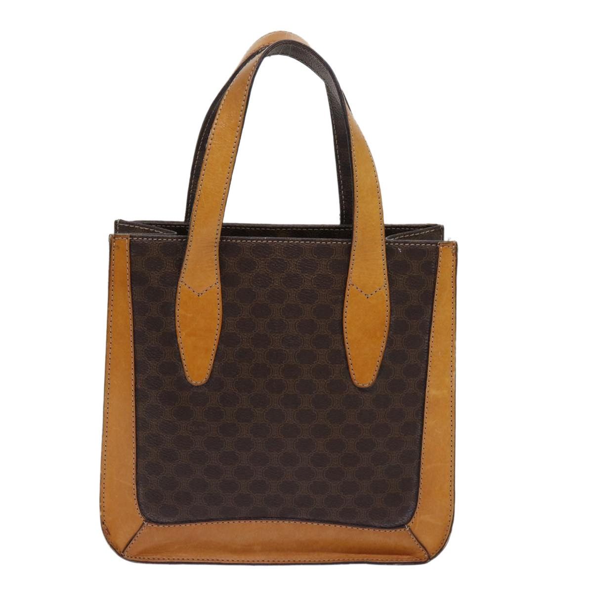 Celine CELINE Macadam Canvas Hand Bag Pvc Brown Size ONE SIZE - 3 Thumbnail