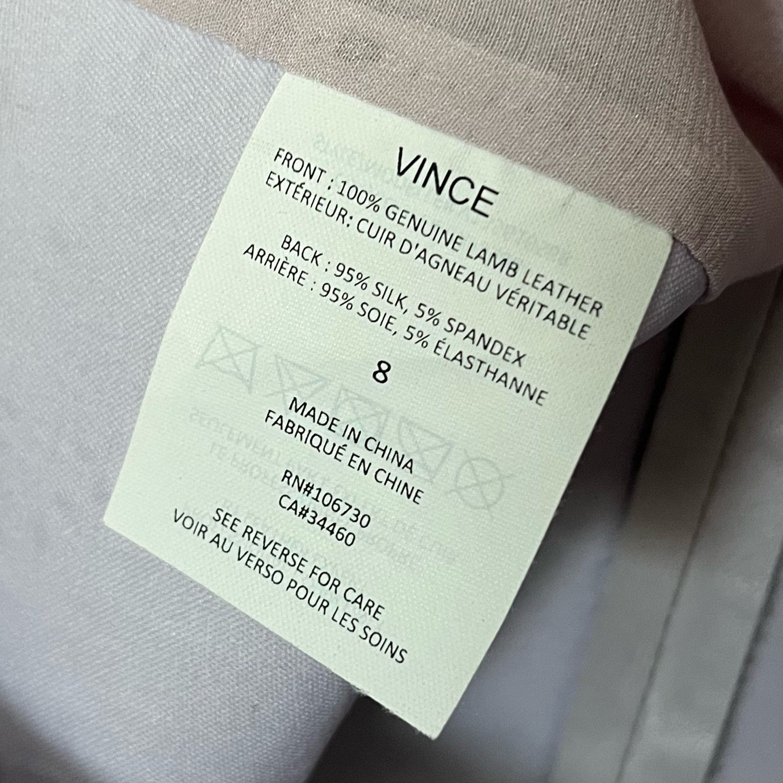 Vince Vince Leather/Silk Tank Top - Size 8 - NWT Size M / US 6-8 / IT 42-44 - 8 Thumbnail