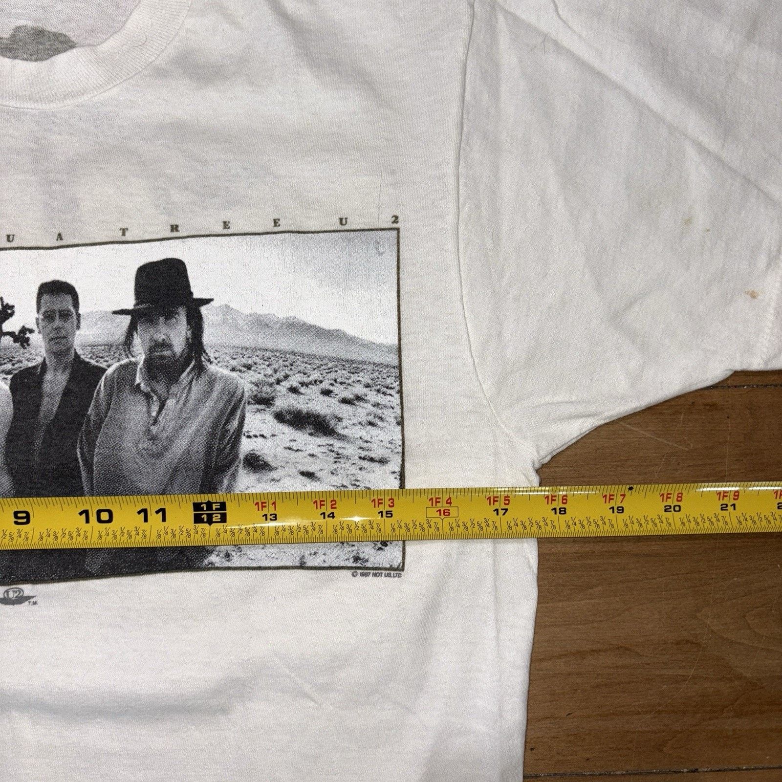 Vintage U2 Vintage Tee The Joshua Tree Tour - Fall 1987 Tour Live 80 Size US M / EU 48-50 / 2 - 10 Thumbnail