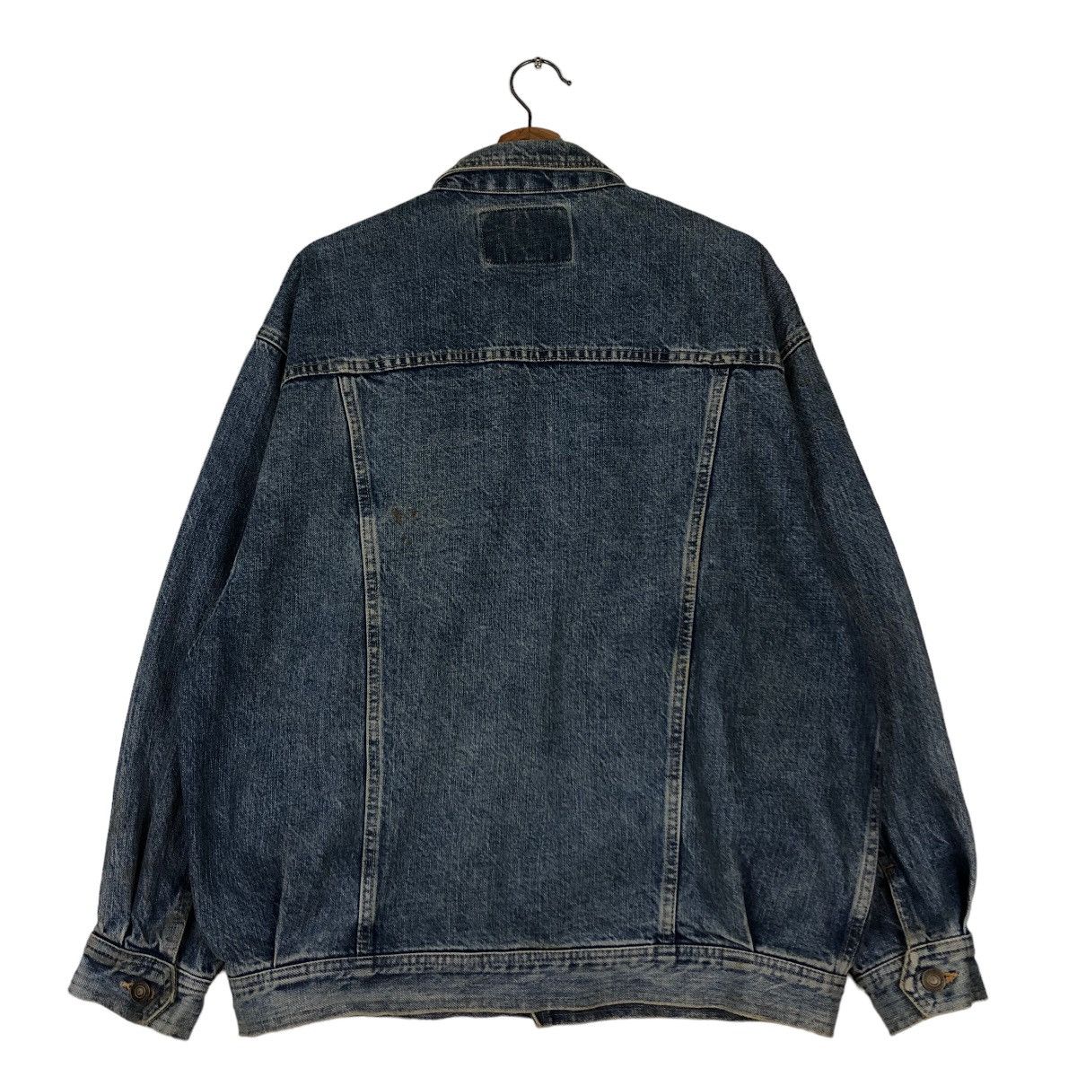 Japanese Brand 🔥Vintage Trucker Denim Biker Jacket Inspire Toyo Enterprise Size US M / EU 48-50 / 2 - 8 Thumbnail