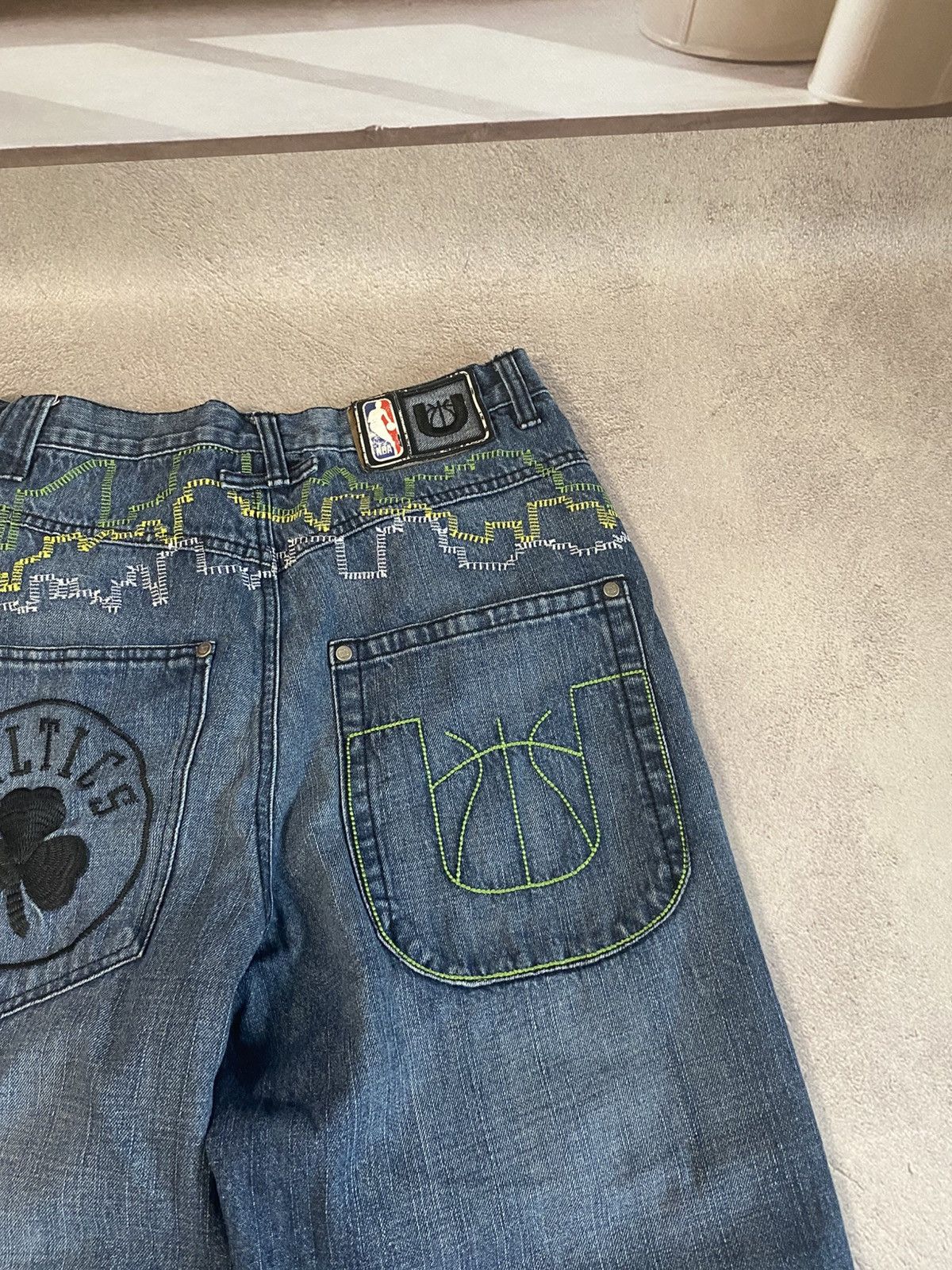 Vintage NBA Celtics Japanese pants If Six Was Nine style y2k jeans Size US 30 / EU 46 - 6 Thumbnail