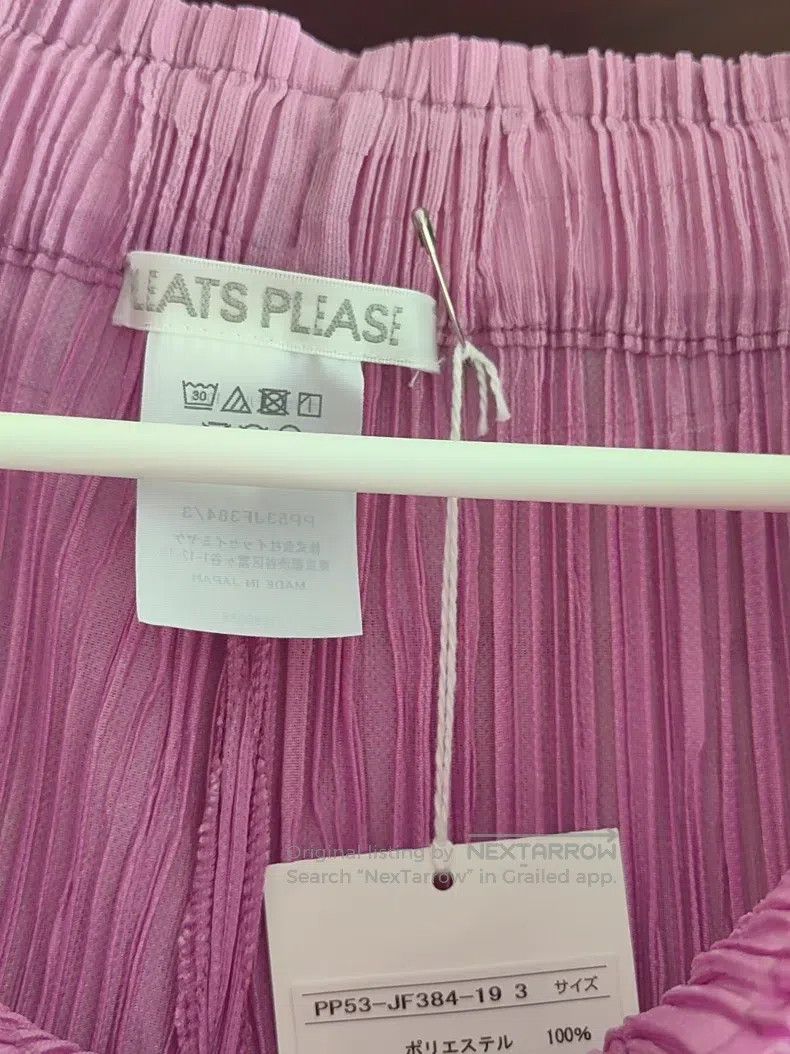 Issey Miyake Issey Miyake size:3 Pink Purple Statement Pants Size 31" - 3 Thumbnail