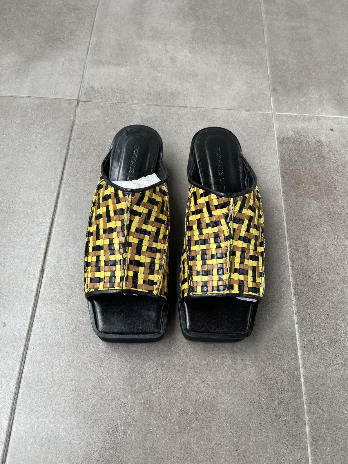 Eckhaus Latta !DS! SS23 Eckhaus Latta Olive Combo Men Slide M Size US 8 / EU 41 - 6 Thumbnail